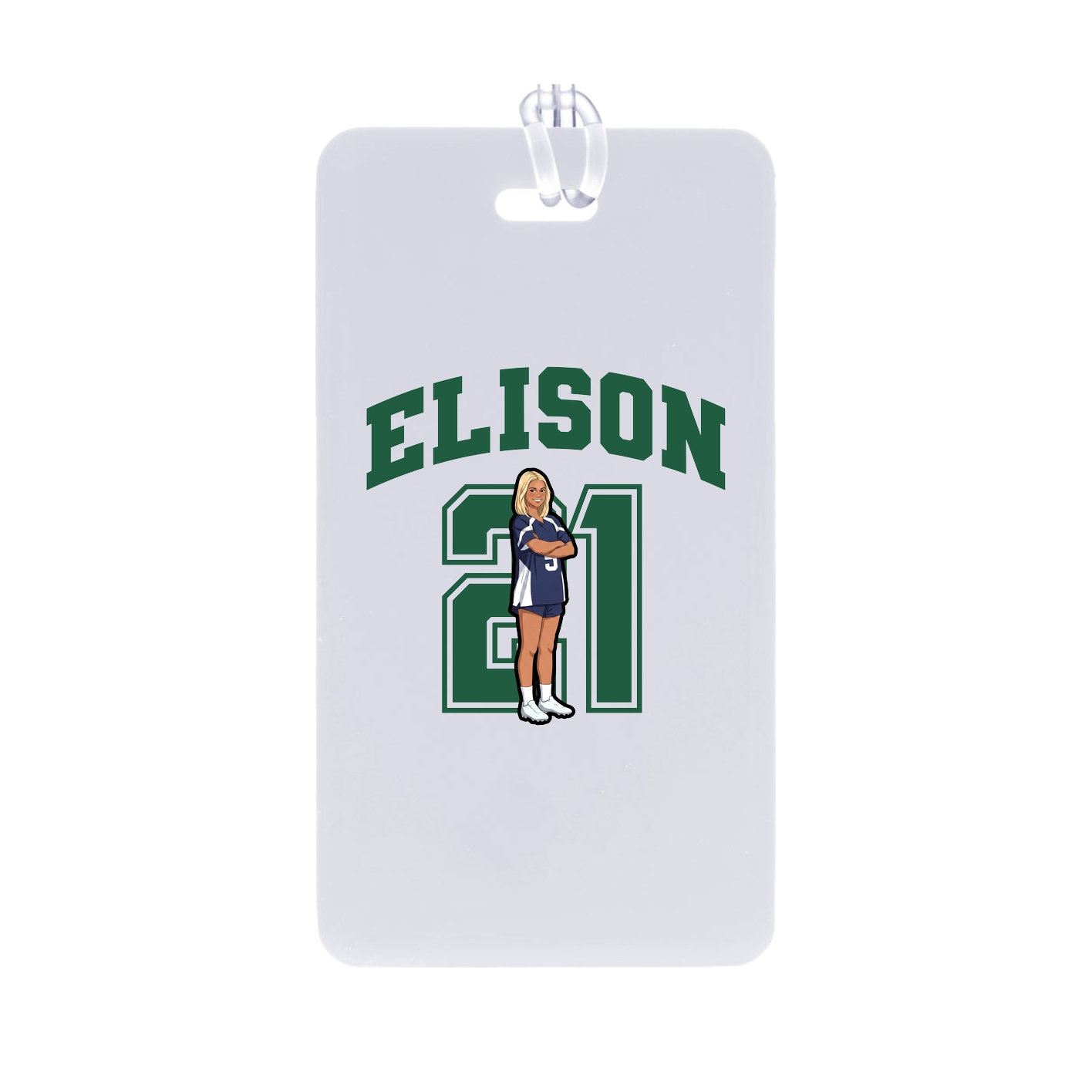 Bag Tag — Number in Classic