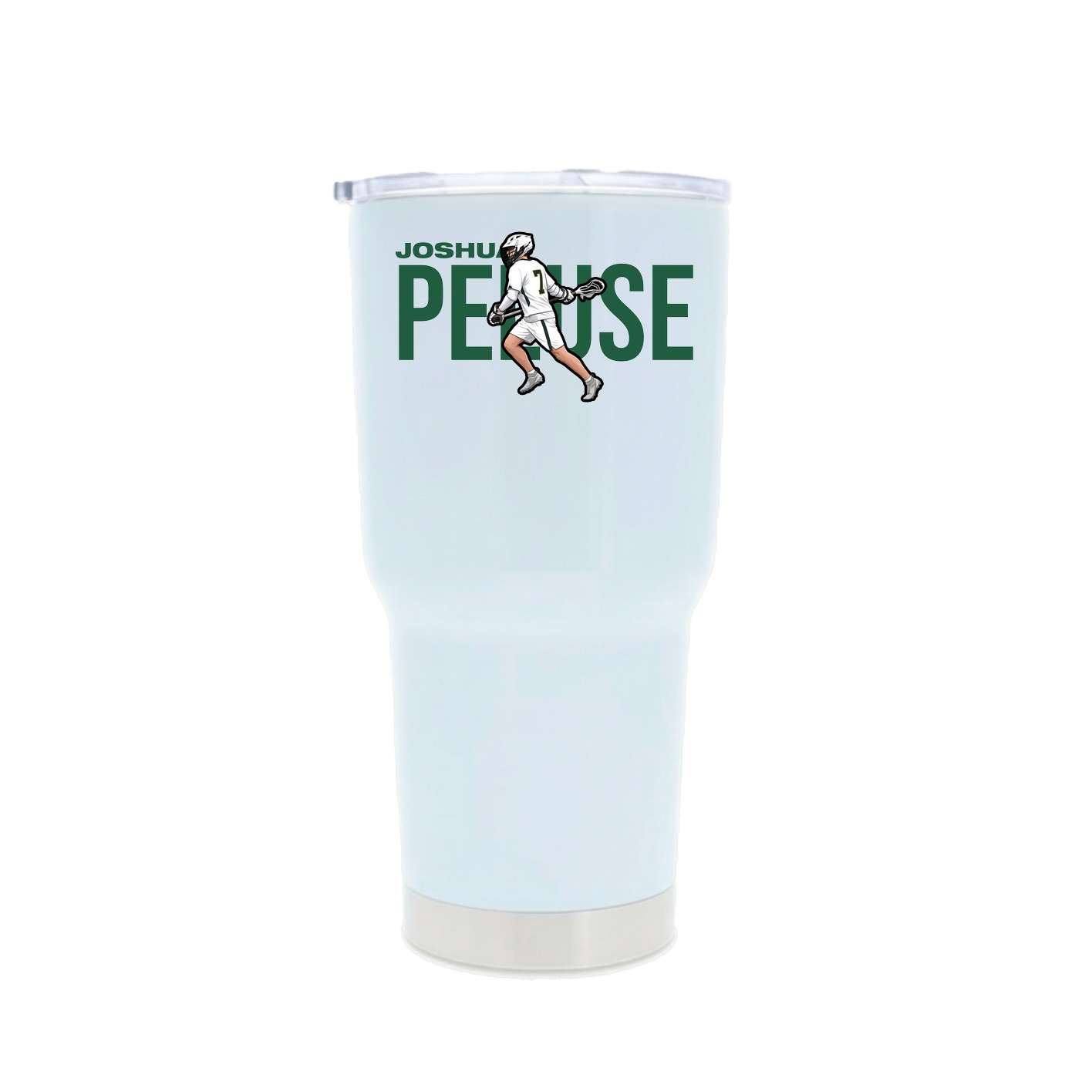 30oz Stainless Steel Tumbler — Player Name in White