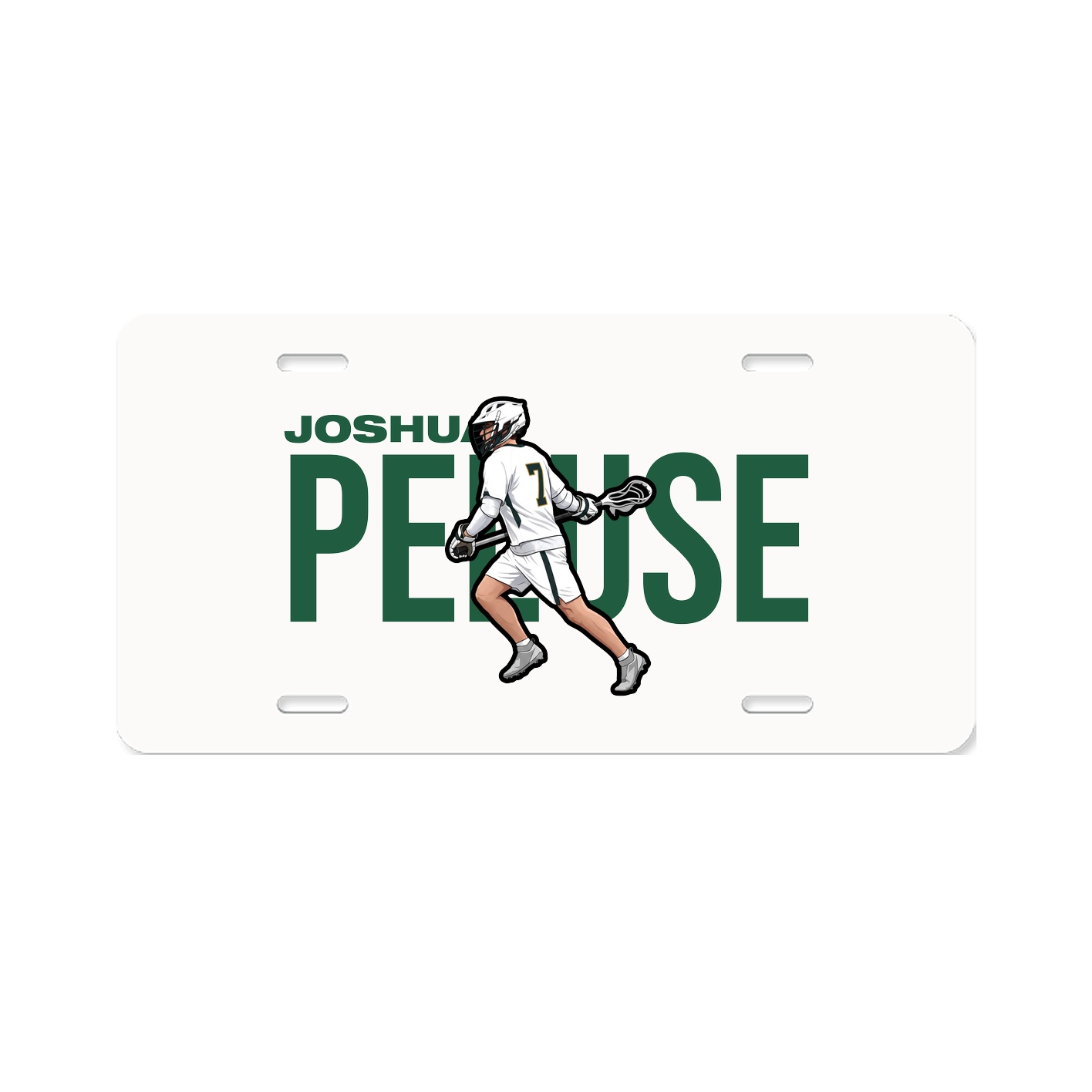 License Plate — Player Name in Classic