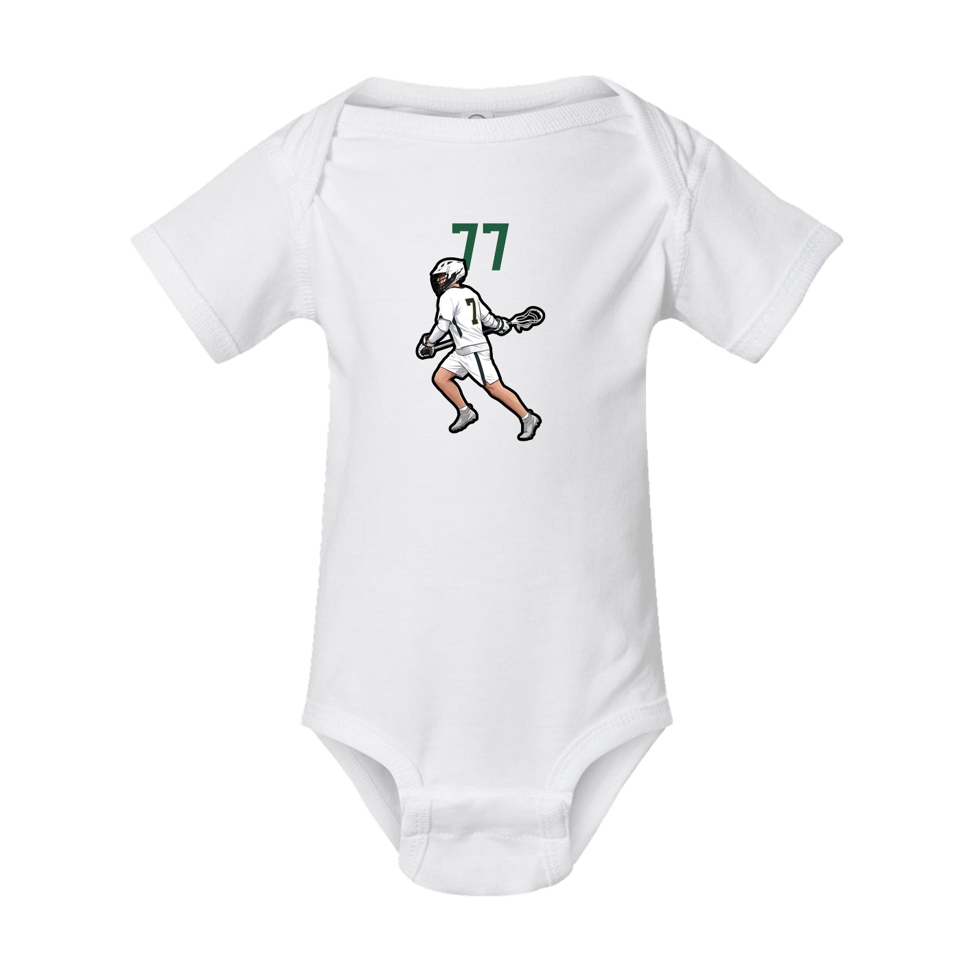 Baby Onesie — Number Top in White