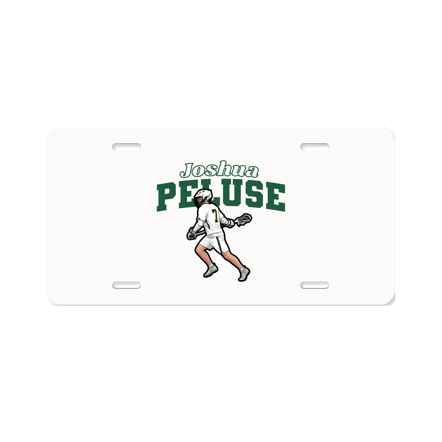 License Plate — Name Arch in Classic