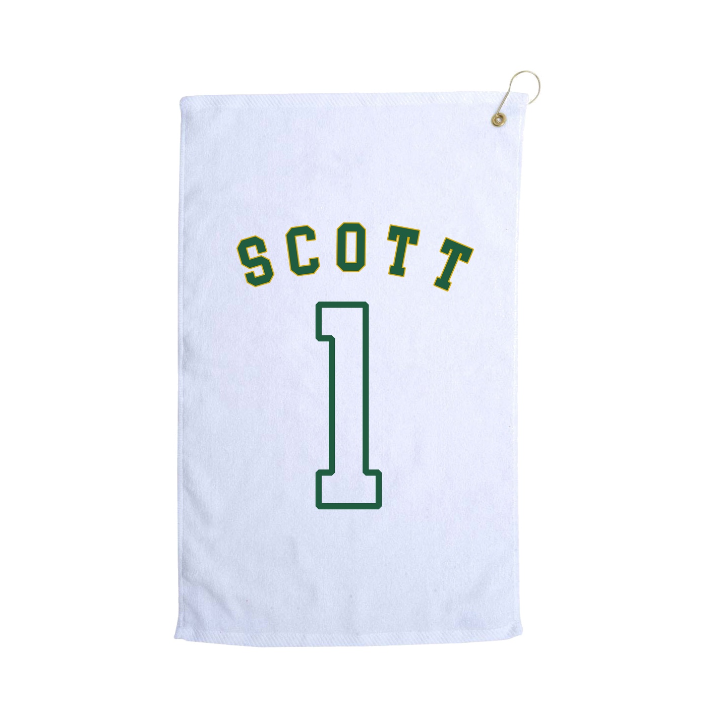 Golf Towel — Shirsey Arch in White