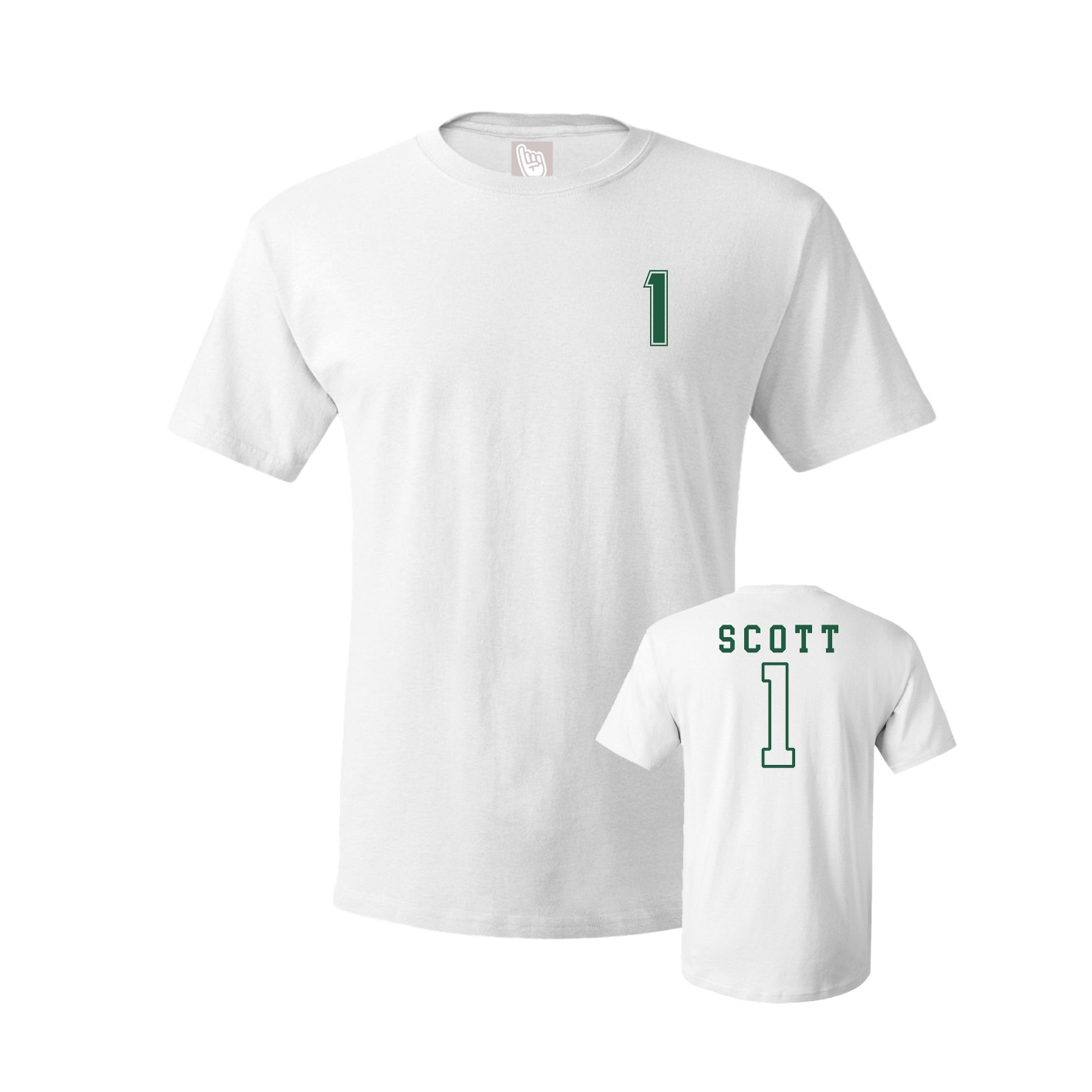 Youth Tee — Chest Back in White