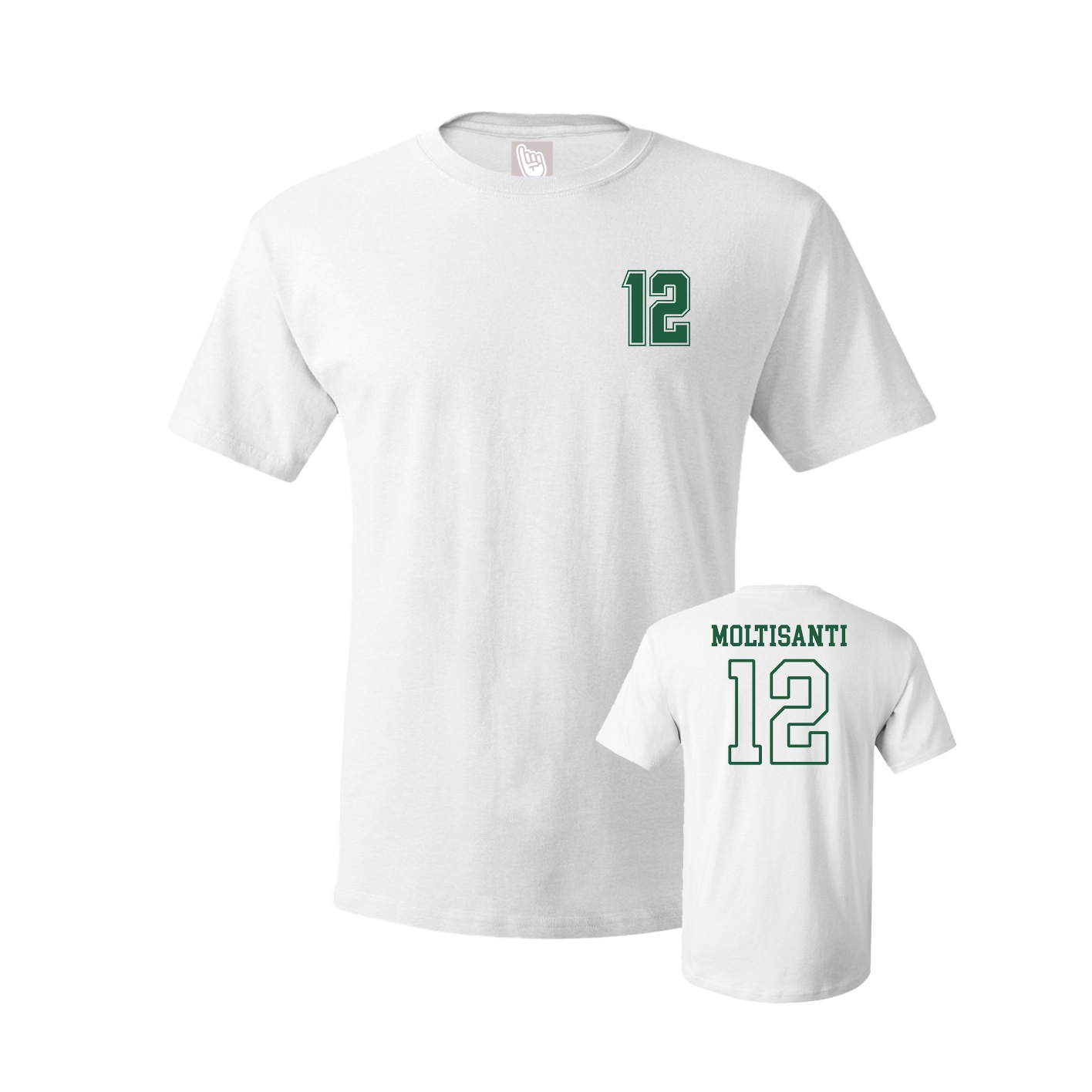 Youth Tee — Chest Back in White