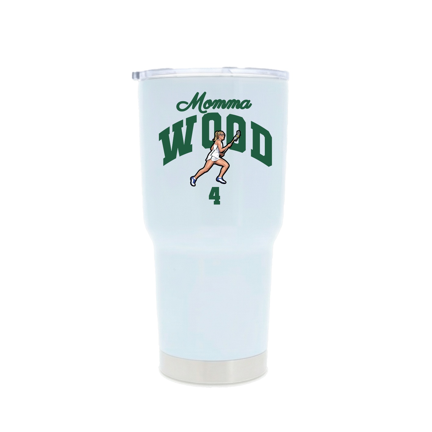 30oz Stainless Steel Tumbler — Mothers Day Arch in White