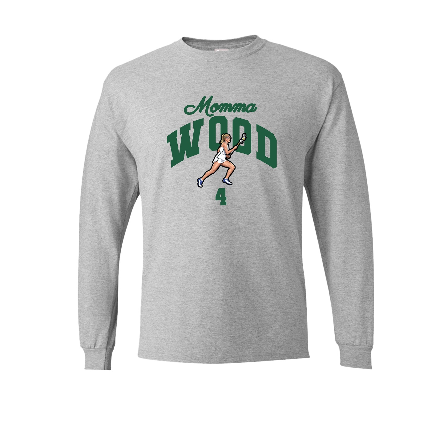 Long Sleeve Tee — Mothers Day Arch in Grey