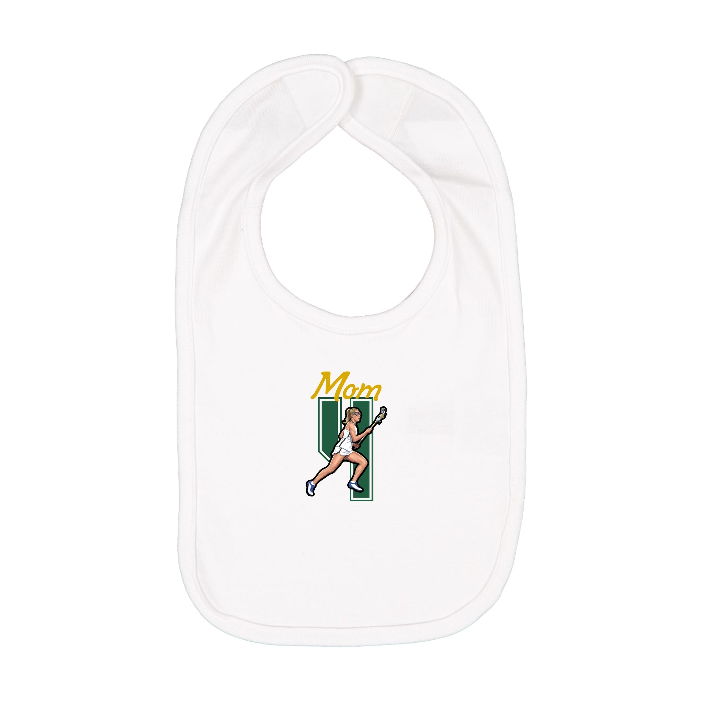 Infant Bib — Mothers Day Shirsey in White