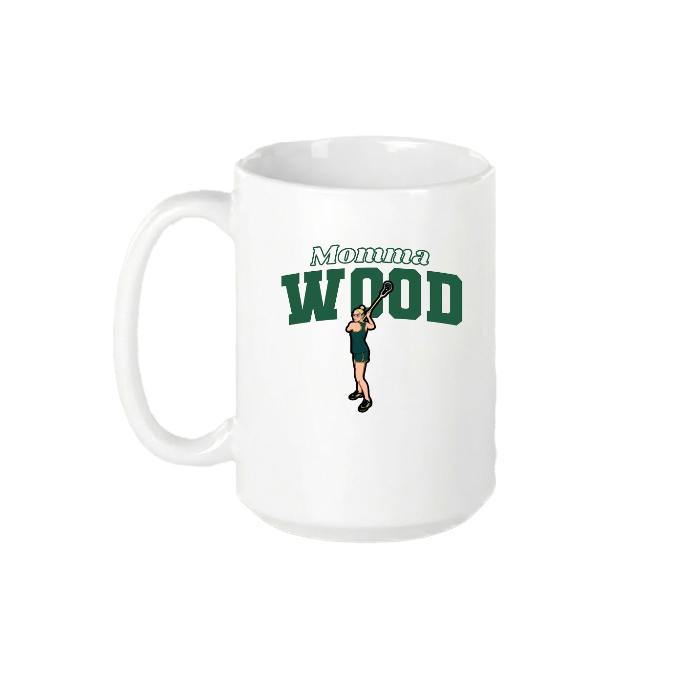 15oz Coffee Mug — Mothers Day Block in White