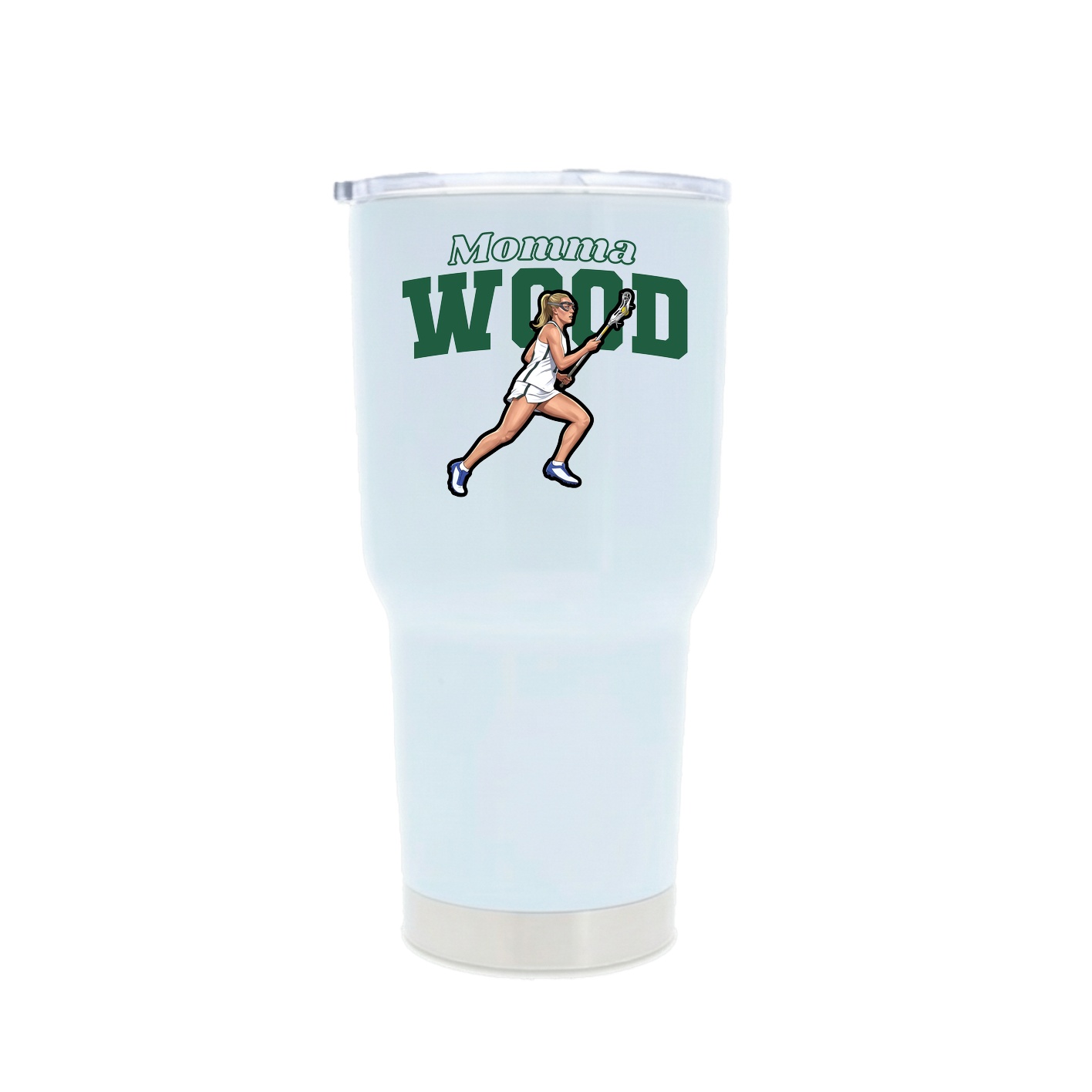 30oz Stainless Steel Tumbler — Mothers Day Block in White