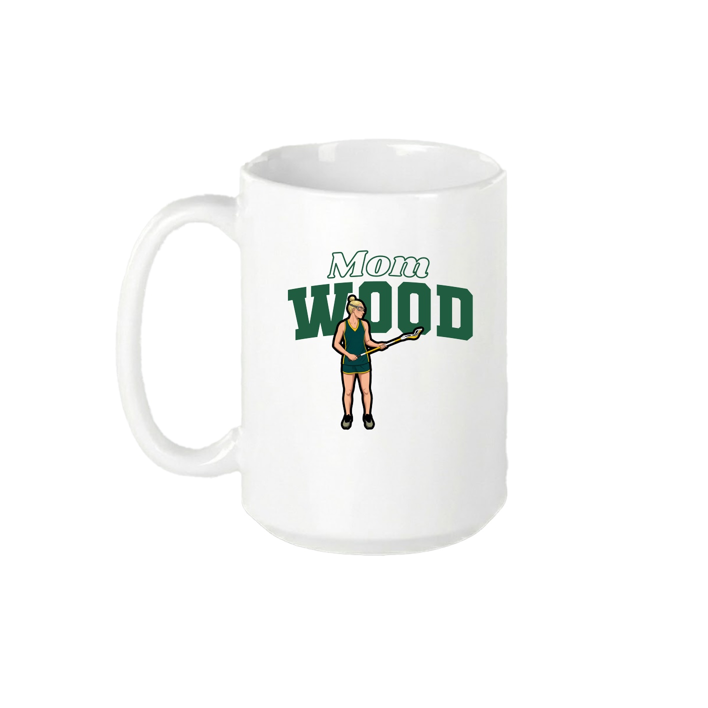 15oz Coffee Mug — Mothers Day Block in White