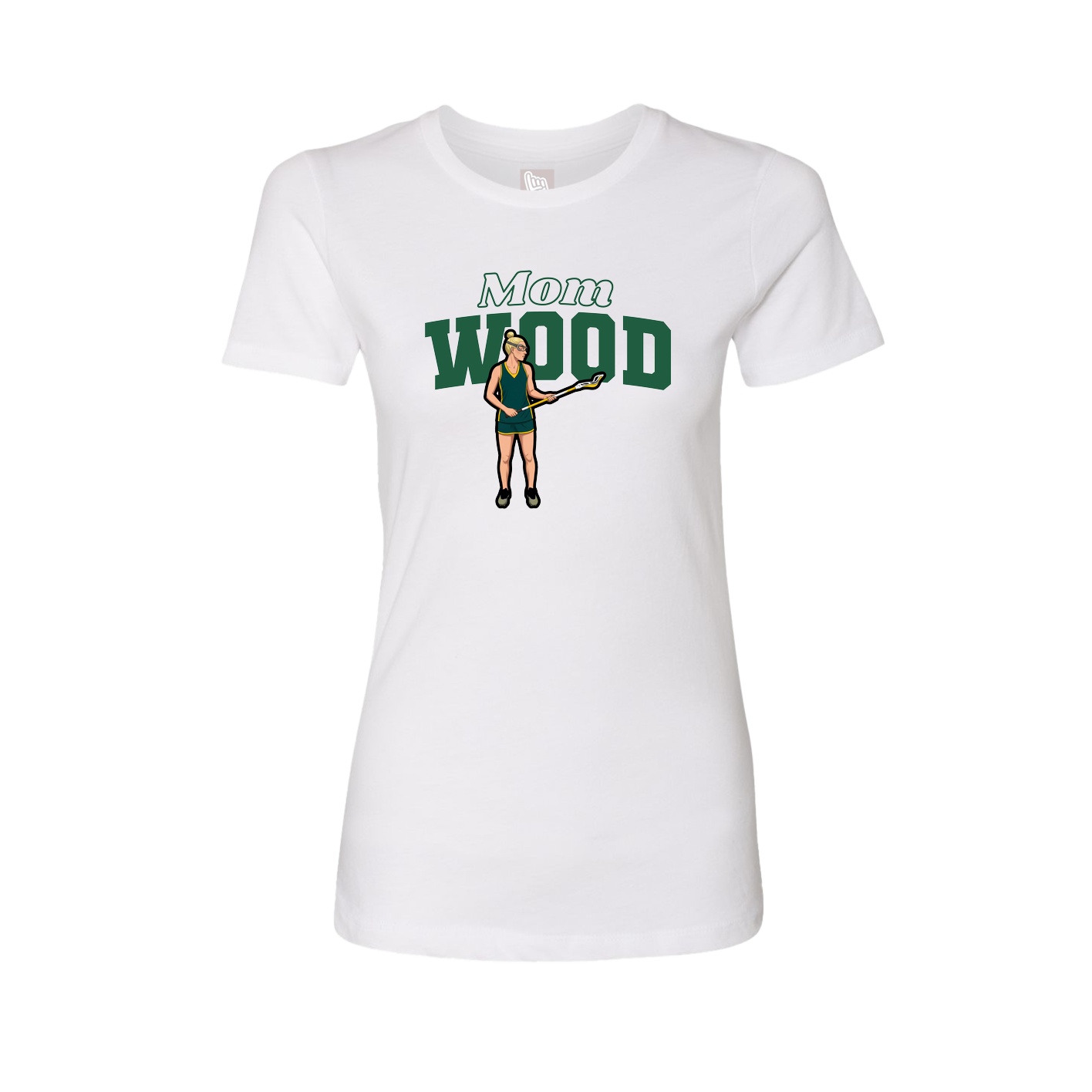 Womens Tee — Mothers Day Block in White