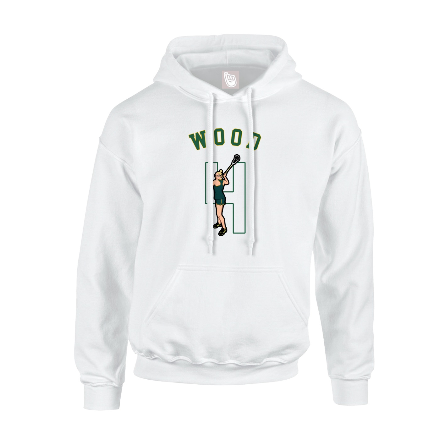 Youth Hoodie — Shirsey Arch in White