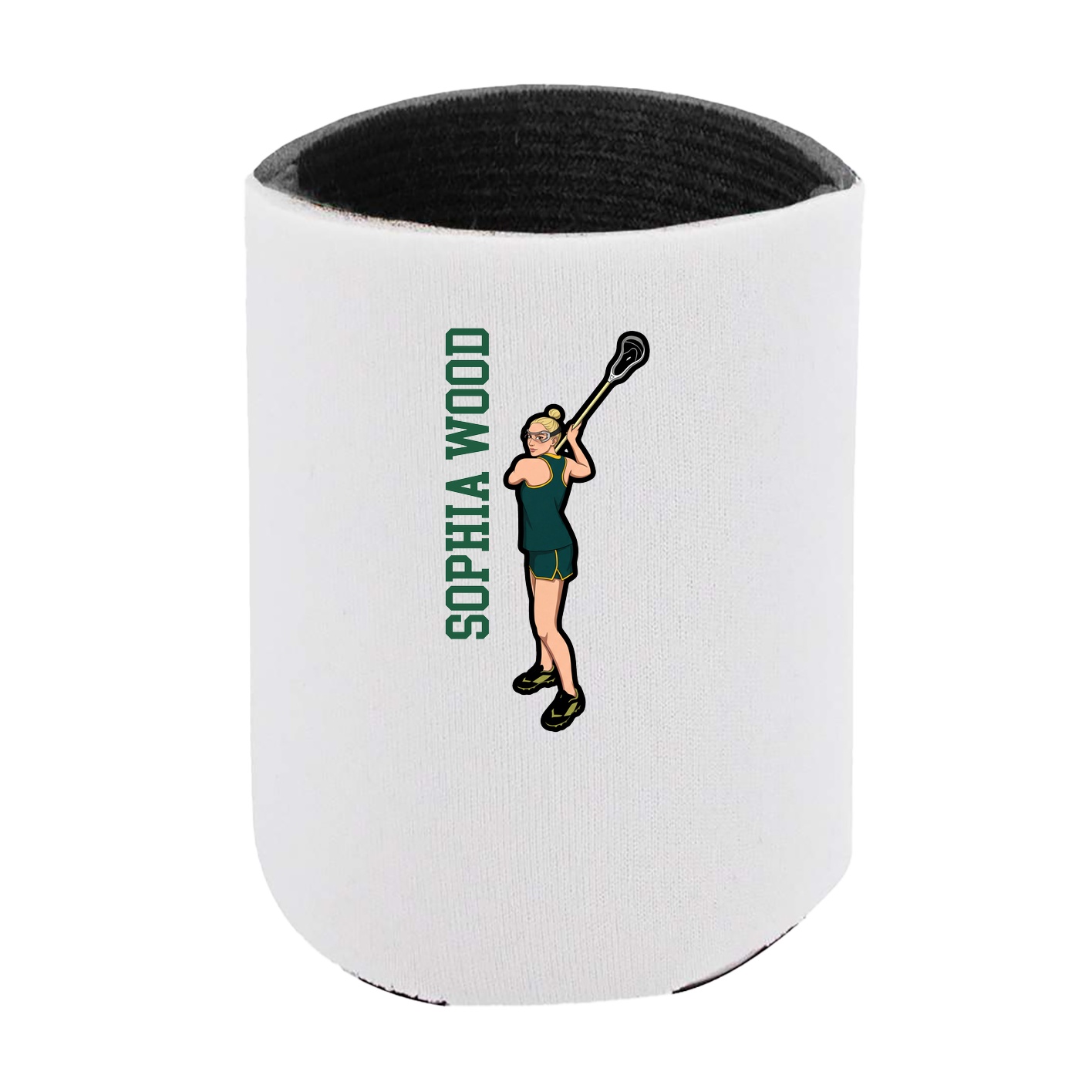 Can Holder — Name Vertical in White