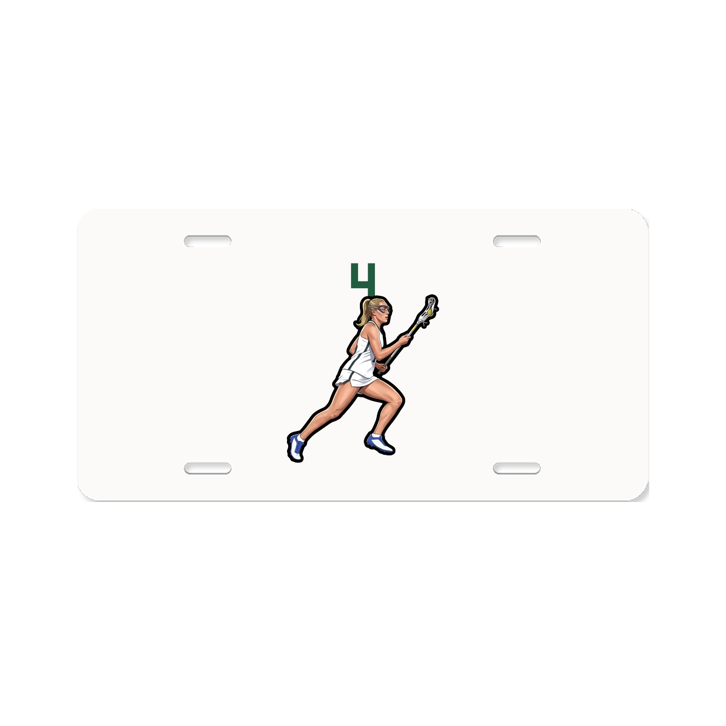 License Plate — Number Top in Classic