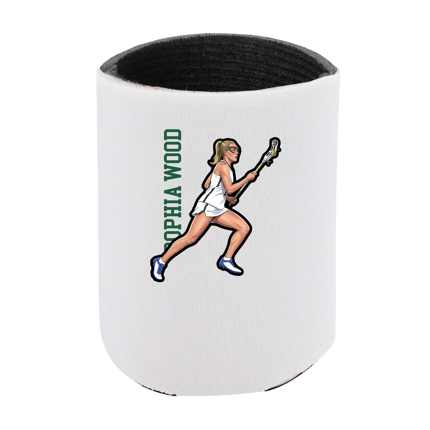 Can Holder — Name Vertical in White