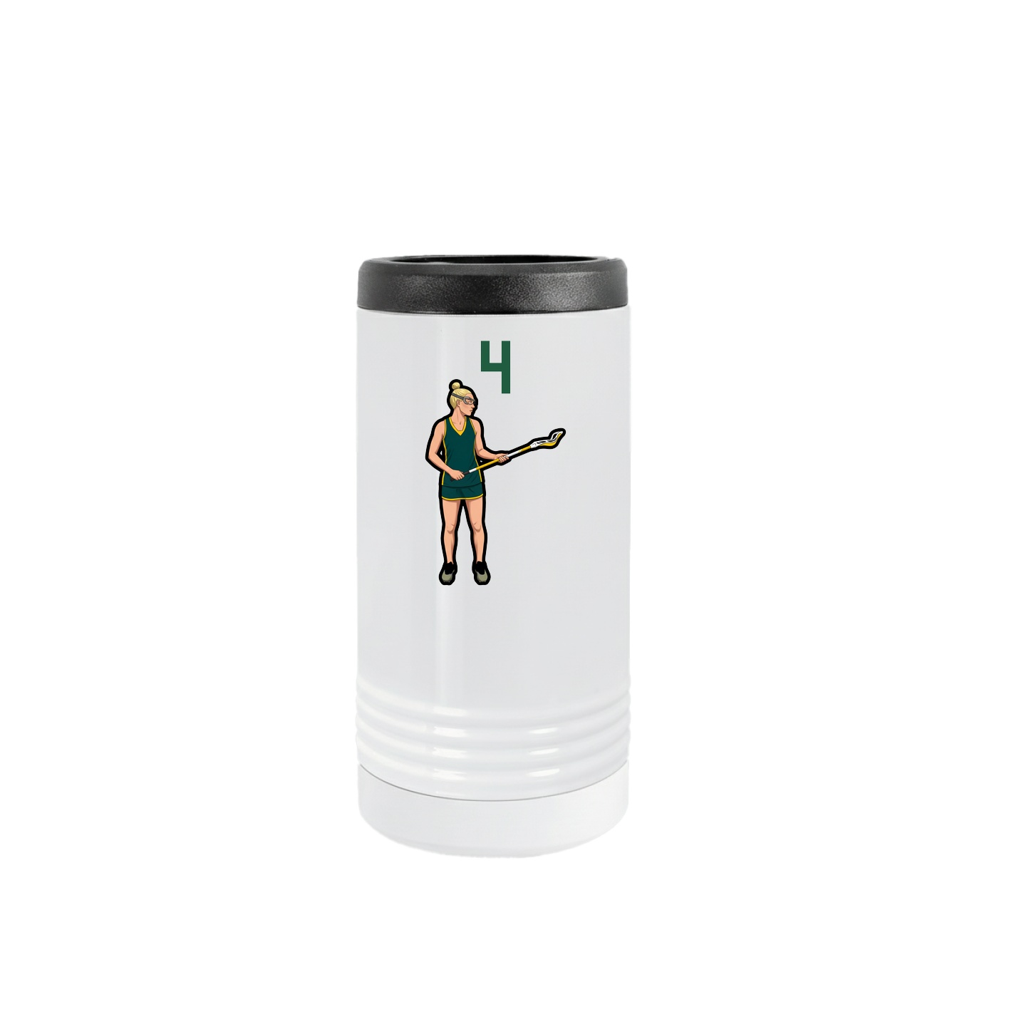 Slim Beverage Holder — Number Top in White