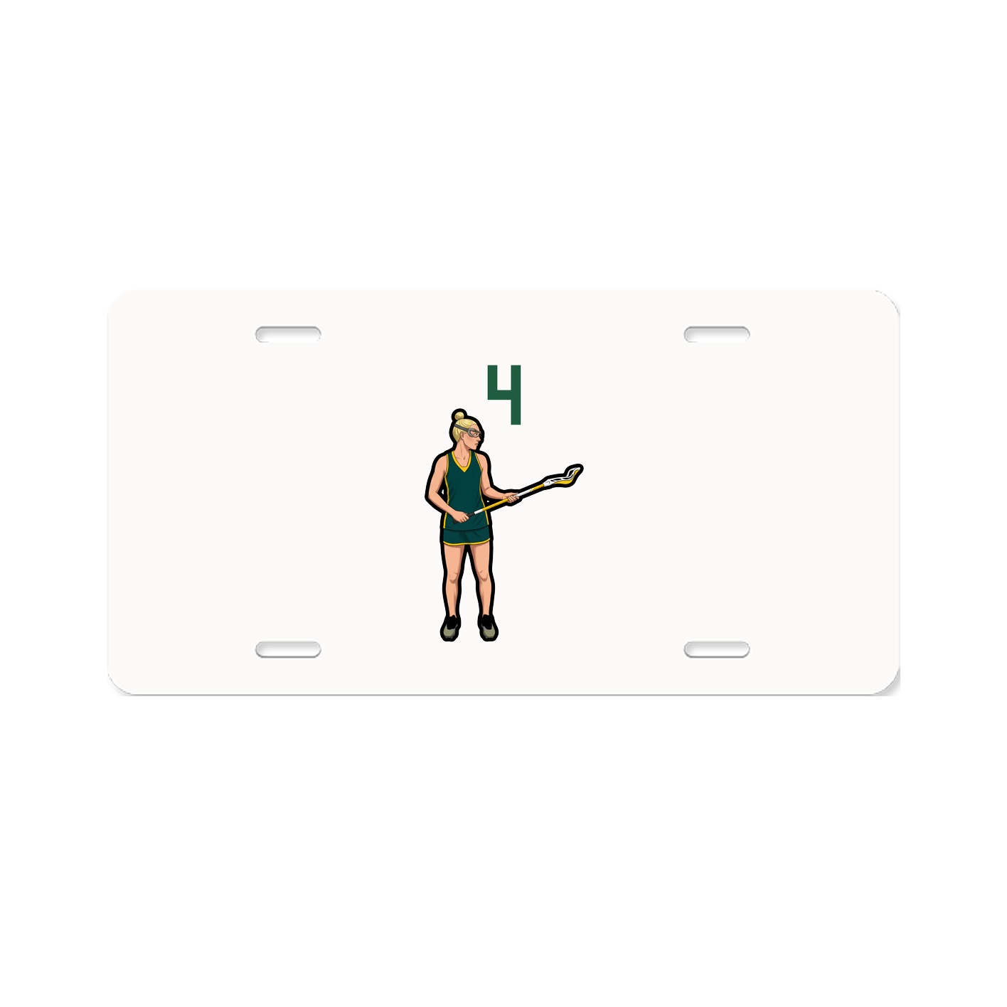 License Plate — Number Top in Classic