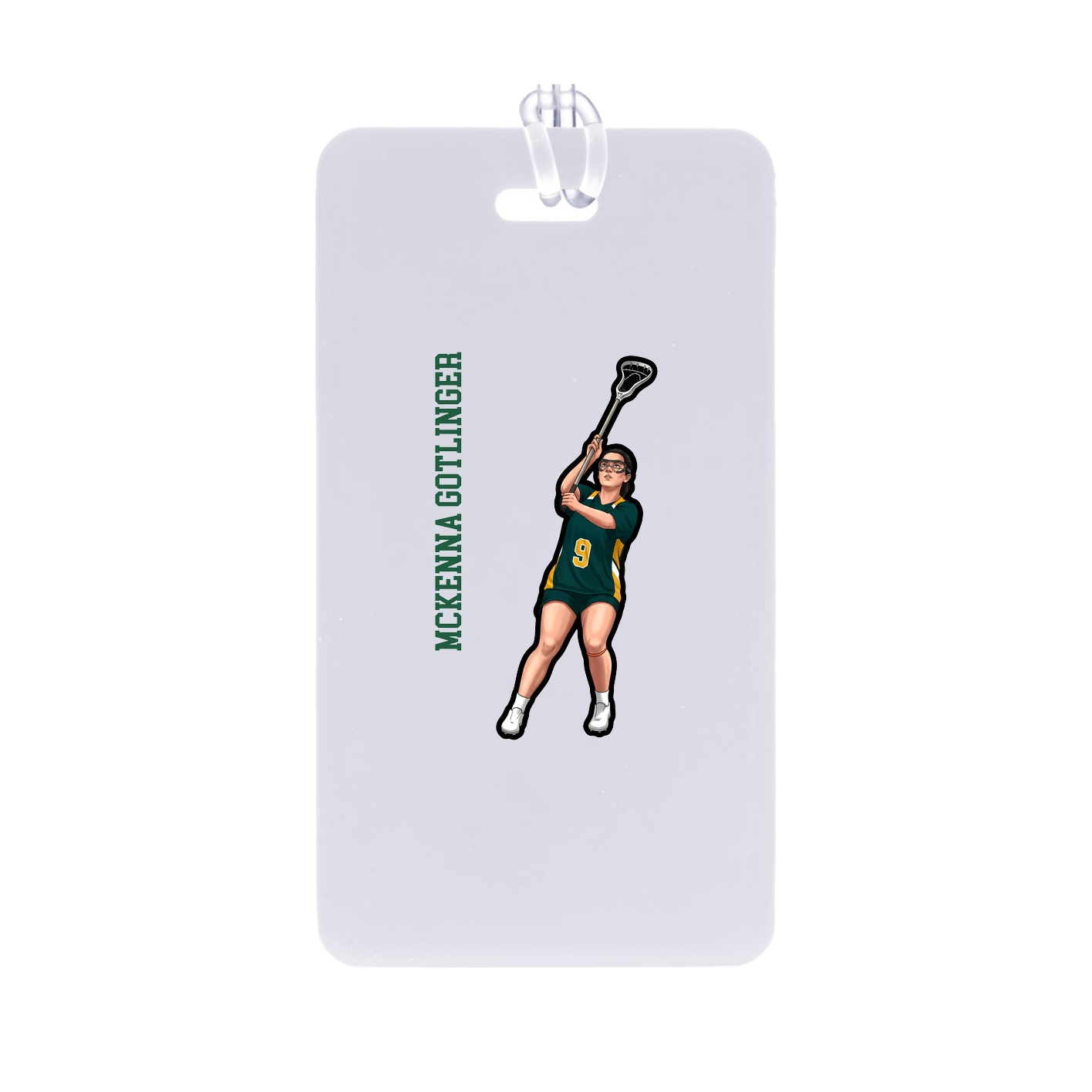 Bag Tag — Name Vertical in Classic
