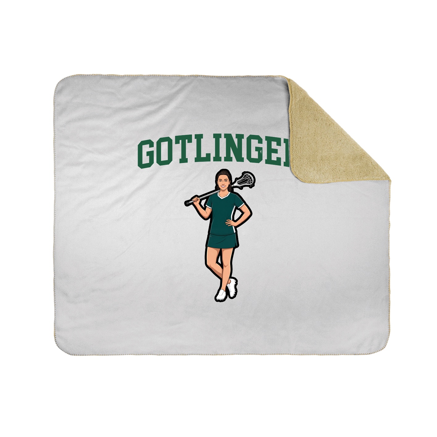 Throw Blanket — Shirsey in White