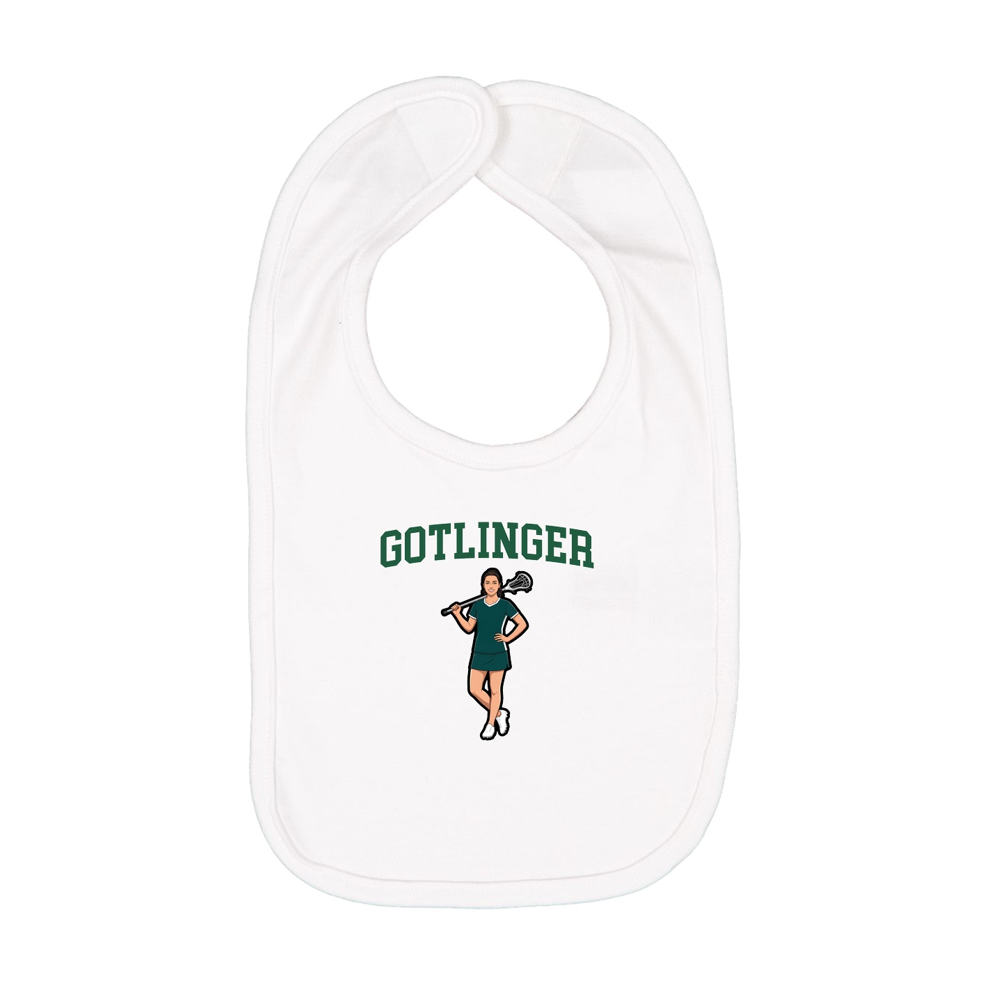 Infant Bib — Shirsey in White