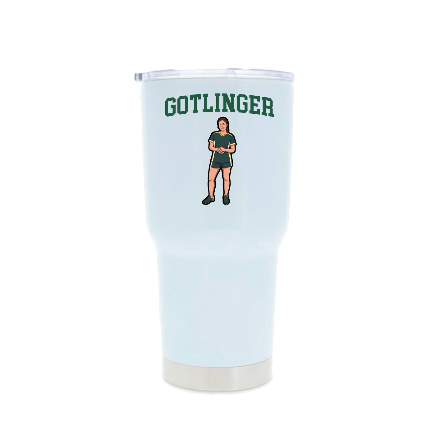 30oz Stainless Steel Tumbler — Shirsey in White