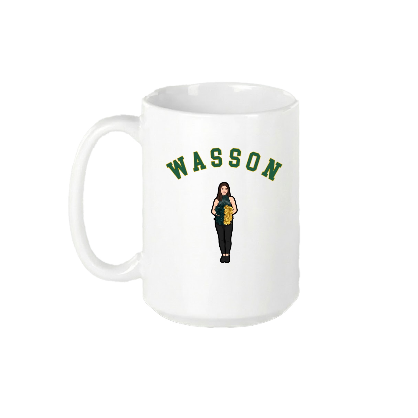 15oz Coffee Mug — Shirsey Arch in White