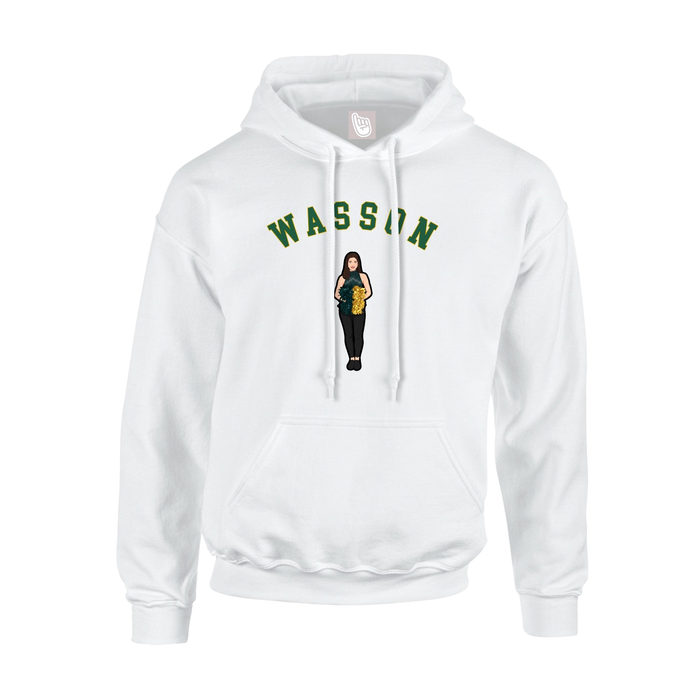 Youth Hoodie — Shirsey Arch in White