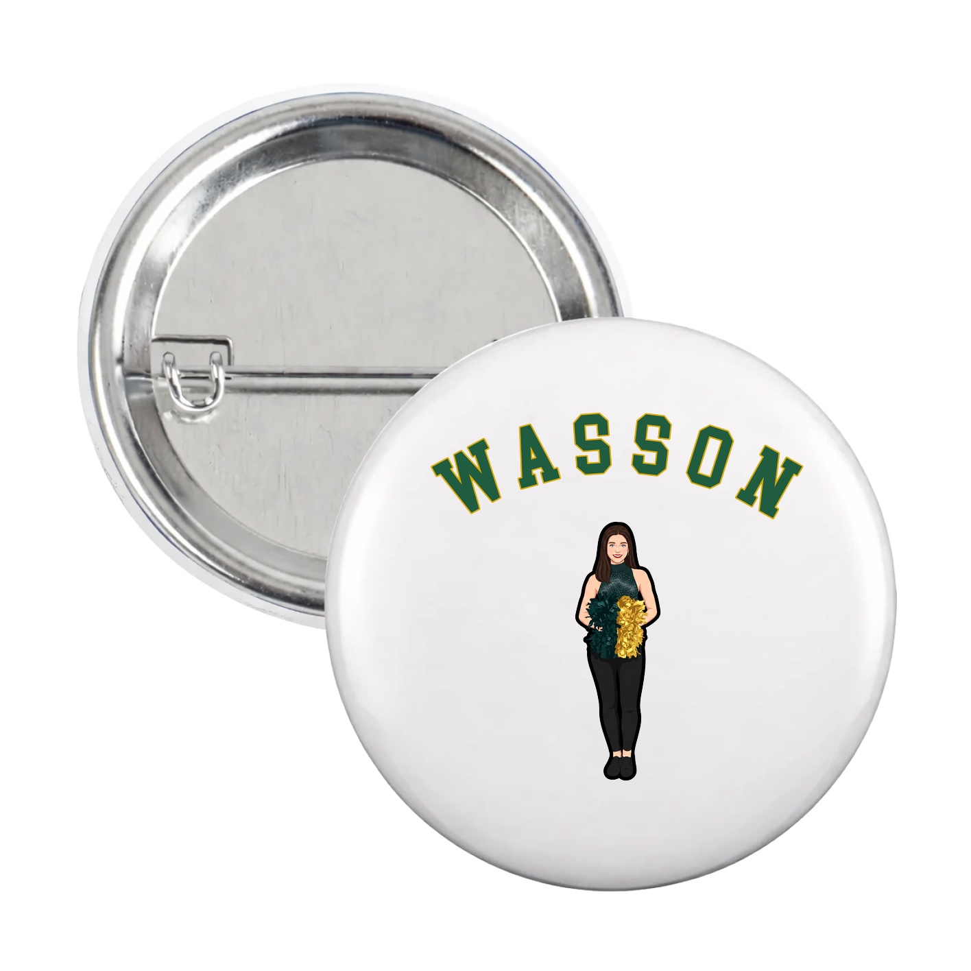 Game Day Button — Shirsey Arch in White