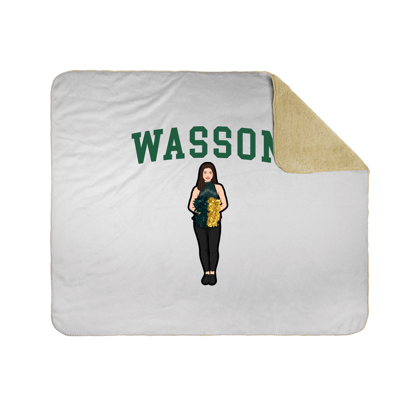 Throw Blanket — Shirsey in White