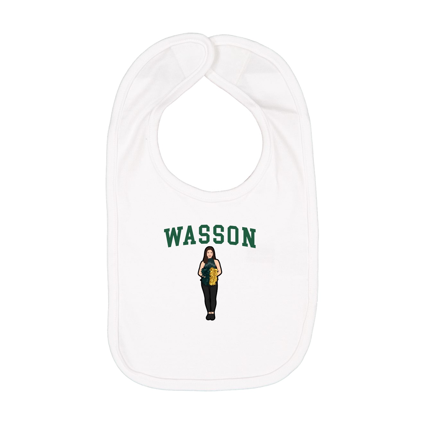 Infant Bib — Shirsey in White