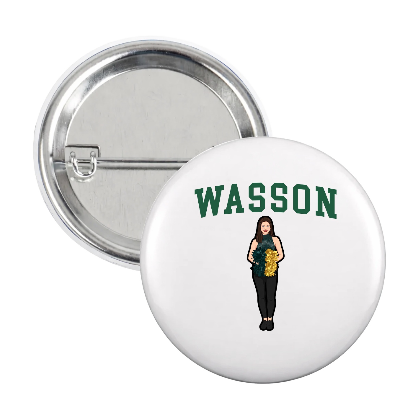 Game Day Button — Shirsey in White