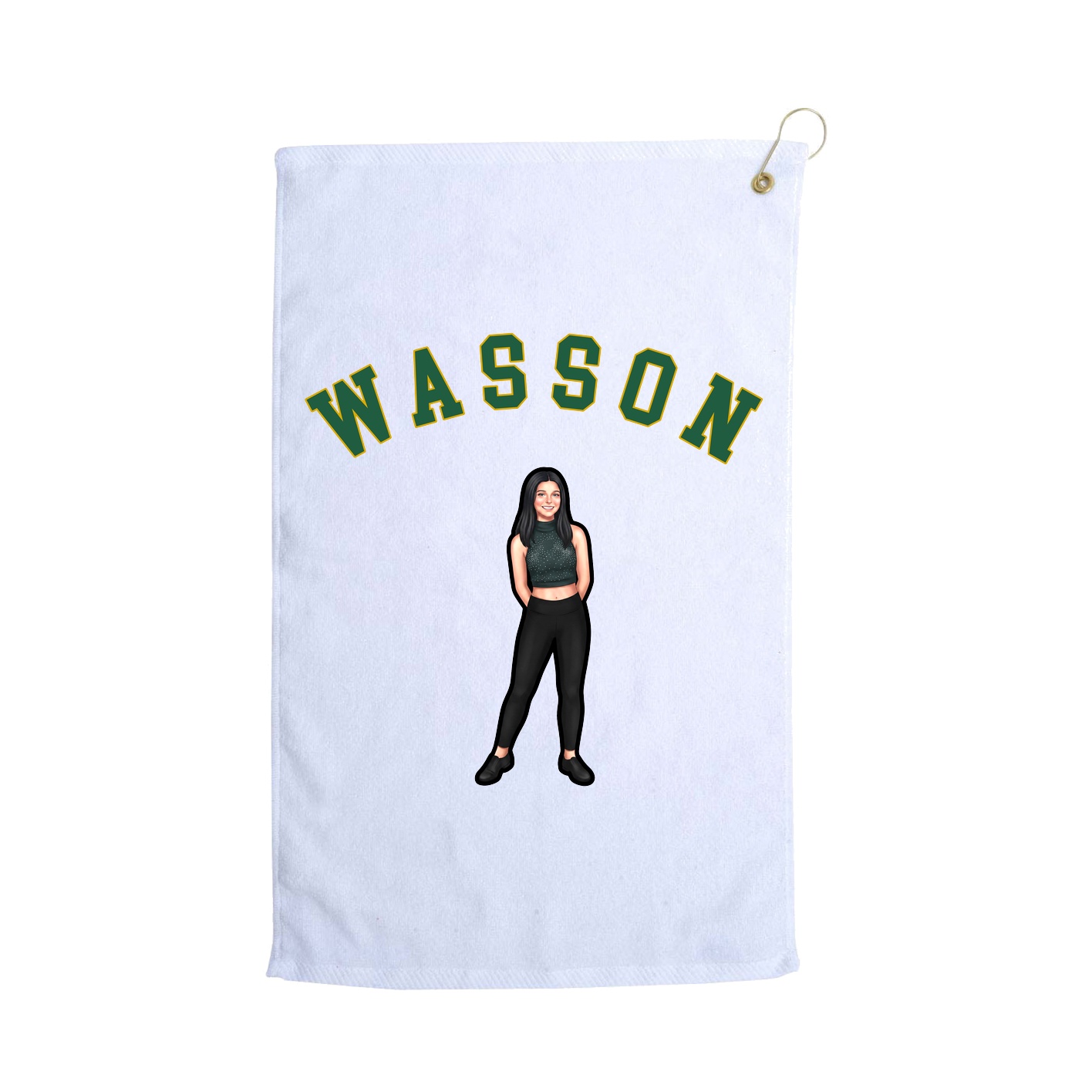Golf Towel — Shirsey Arch in White