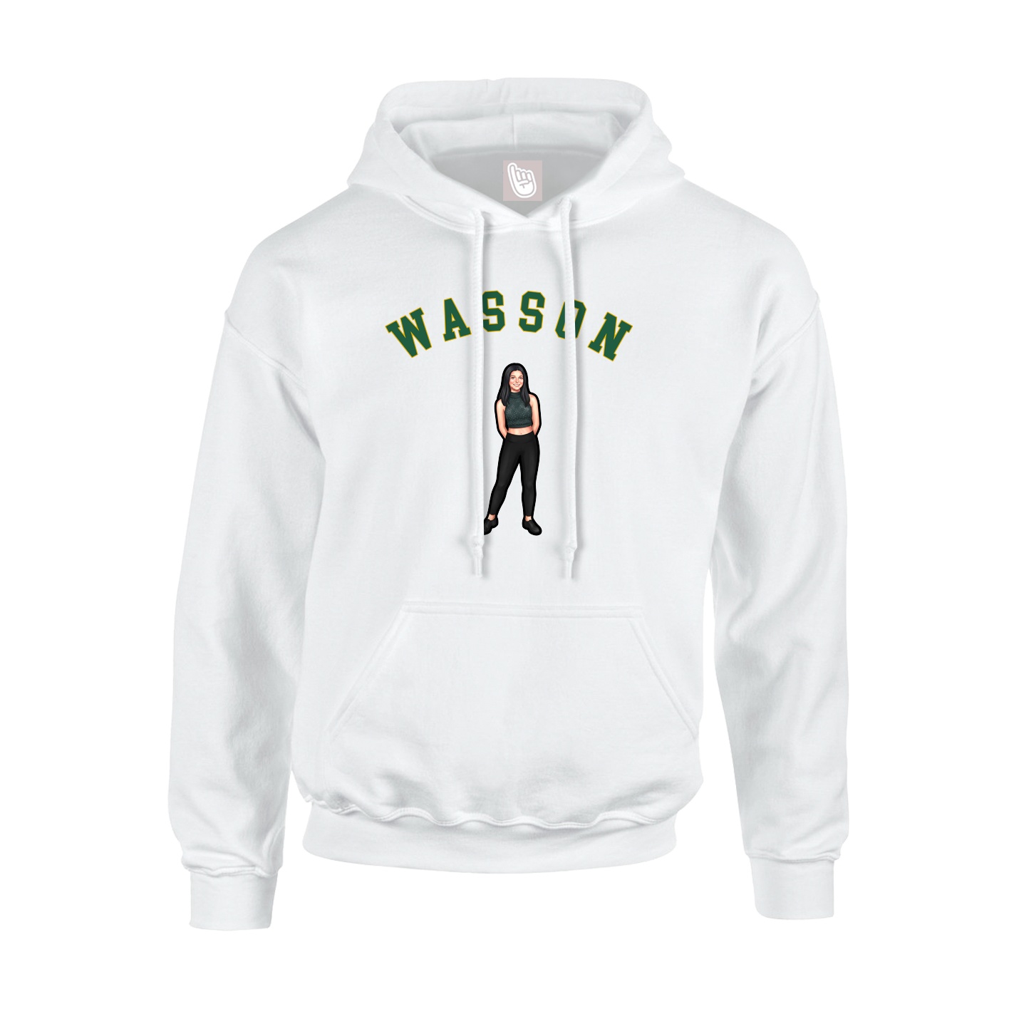 Hoodie — Shirsey Arch in White