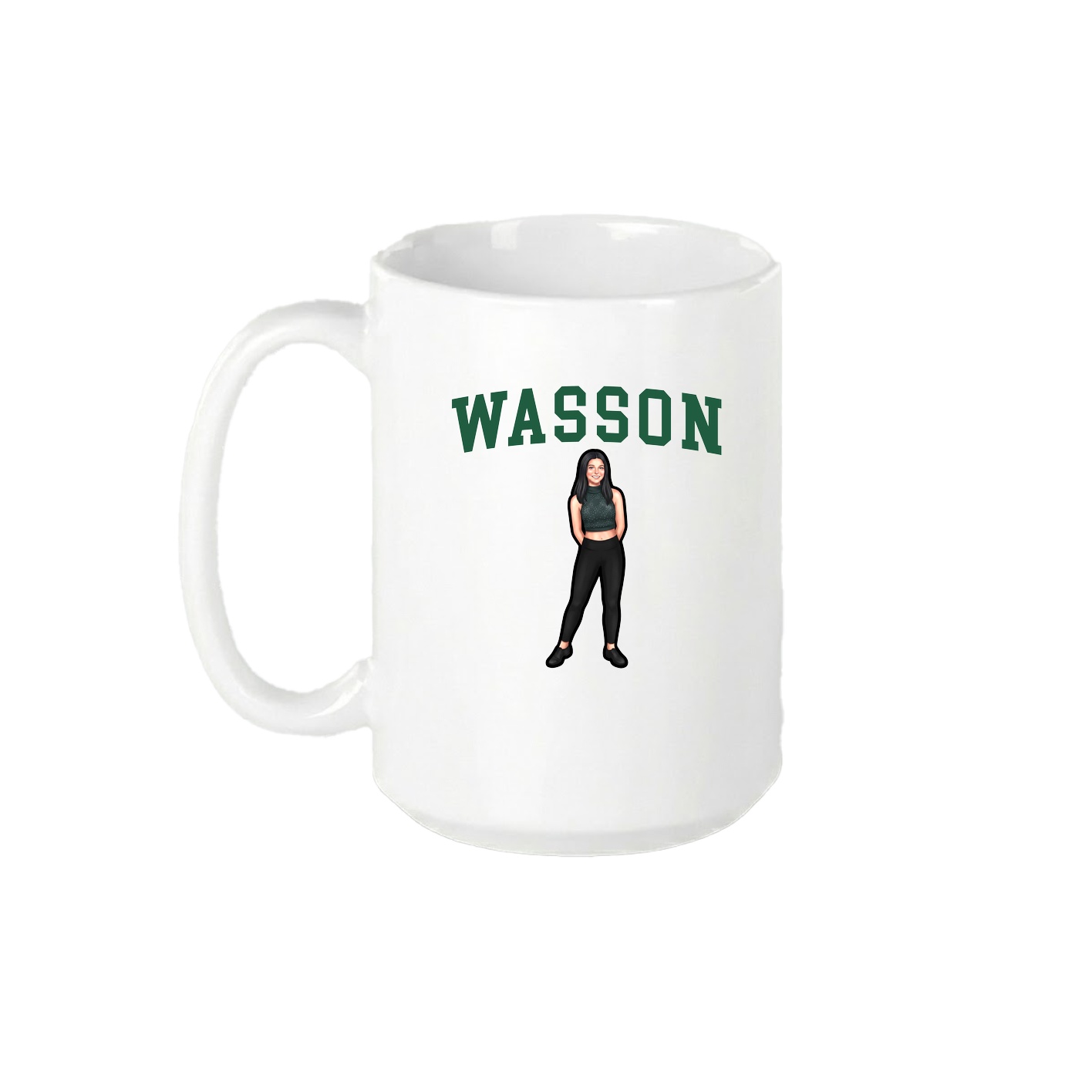 15oz Coffee Mug — Shirsey in White