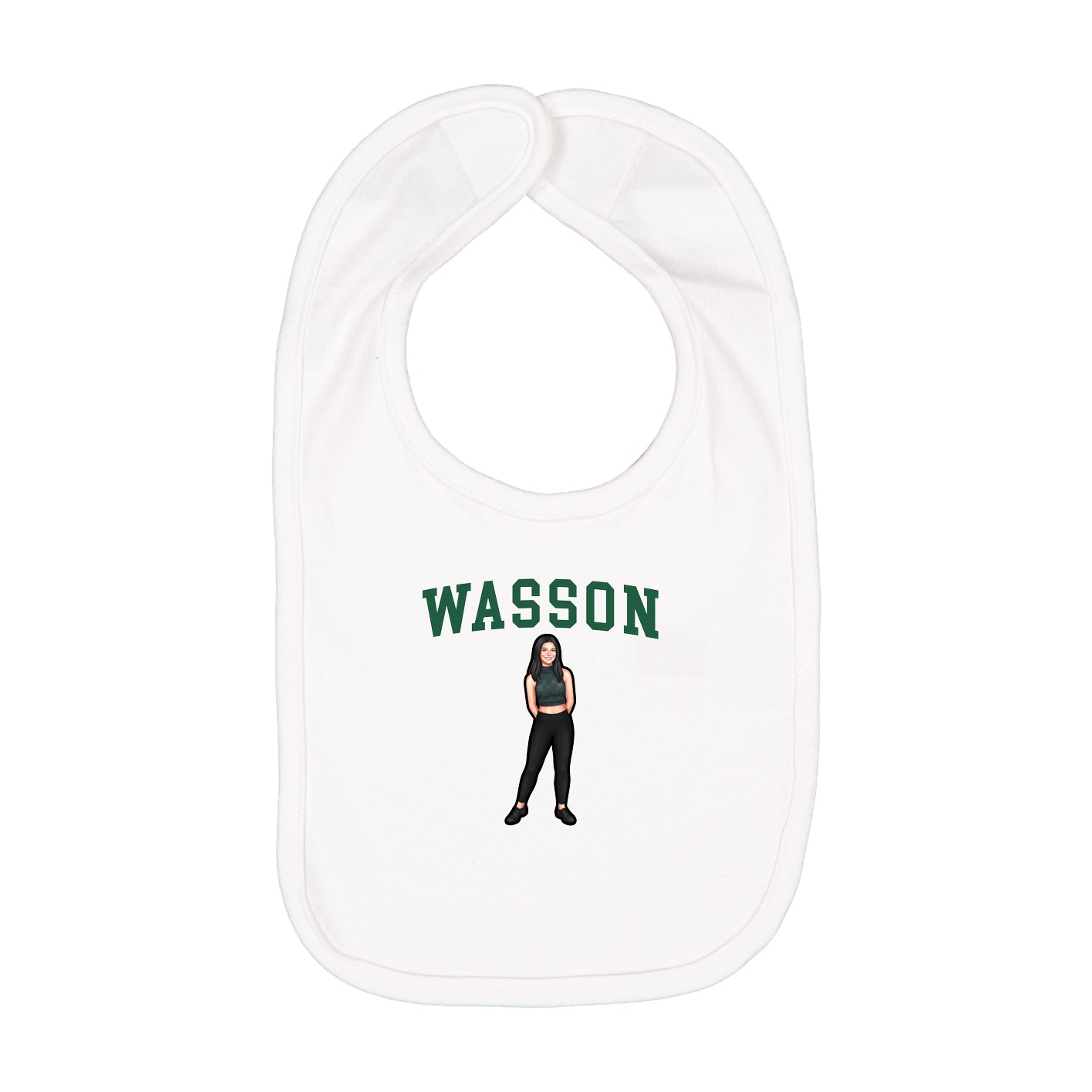 Infant Bib — Shirsey in White