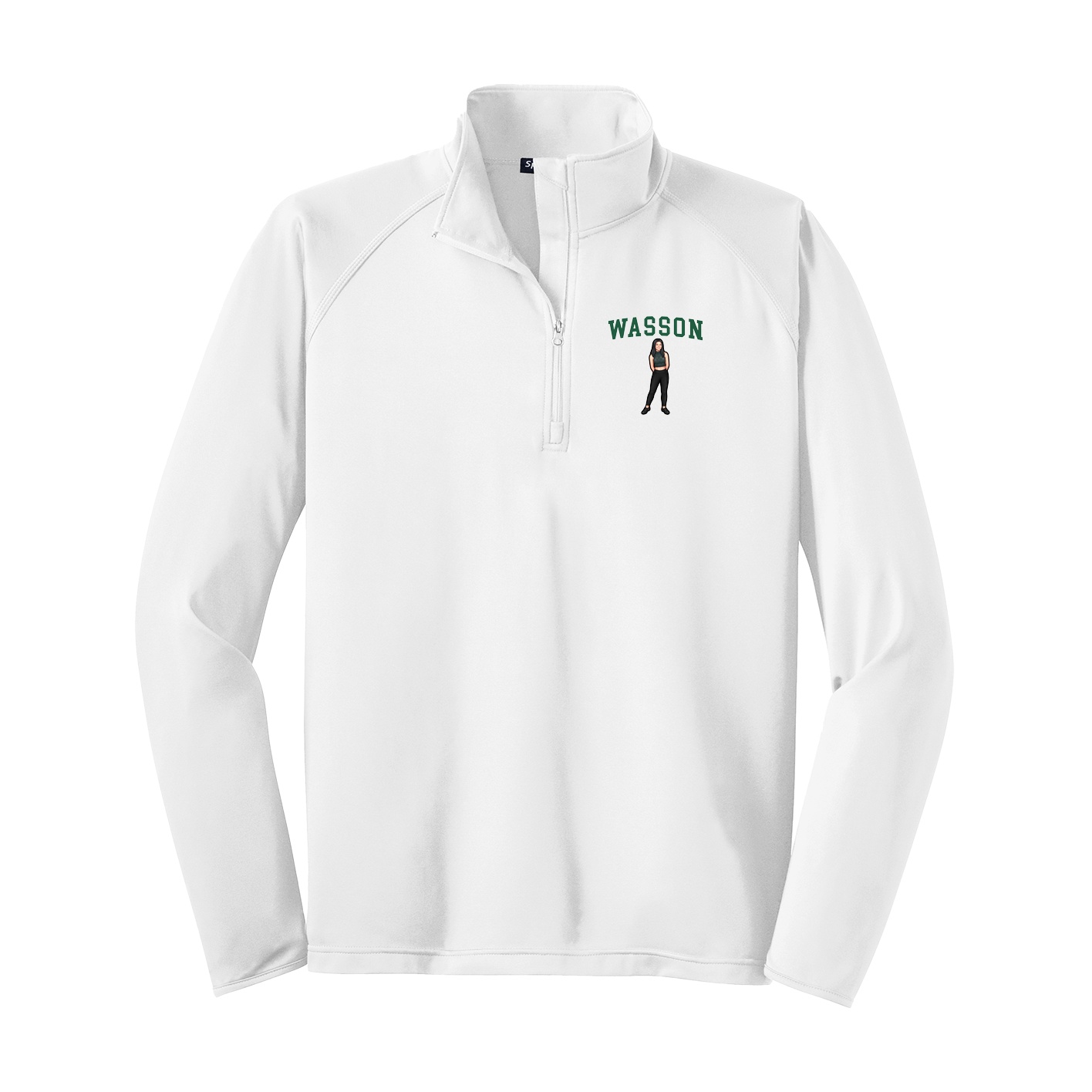 Q-Zip Pullover — Shirsey in White
