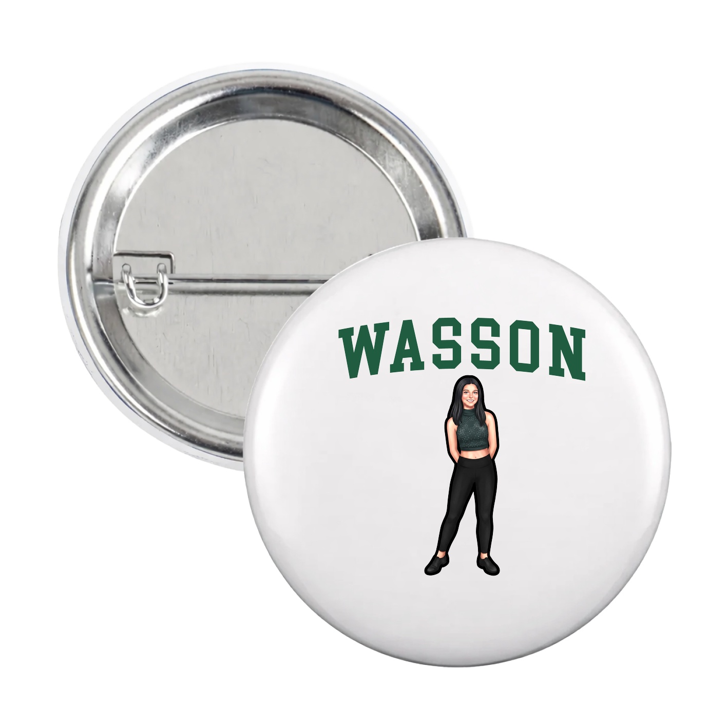 Game Day Button — Shirsey in White