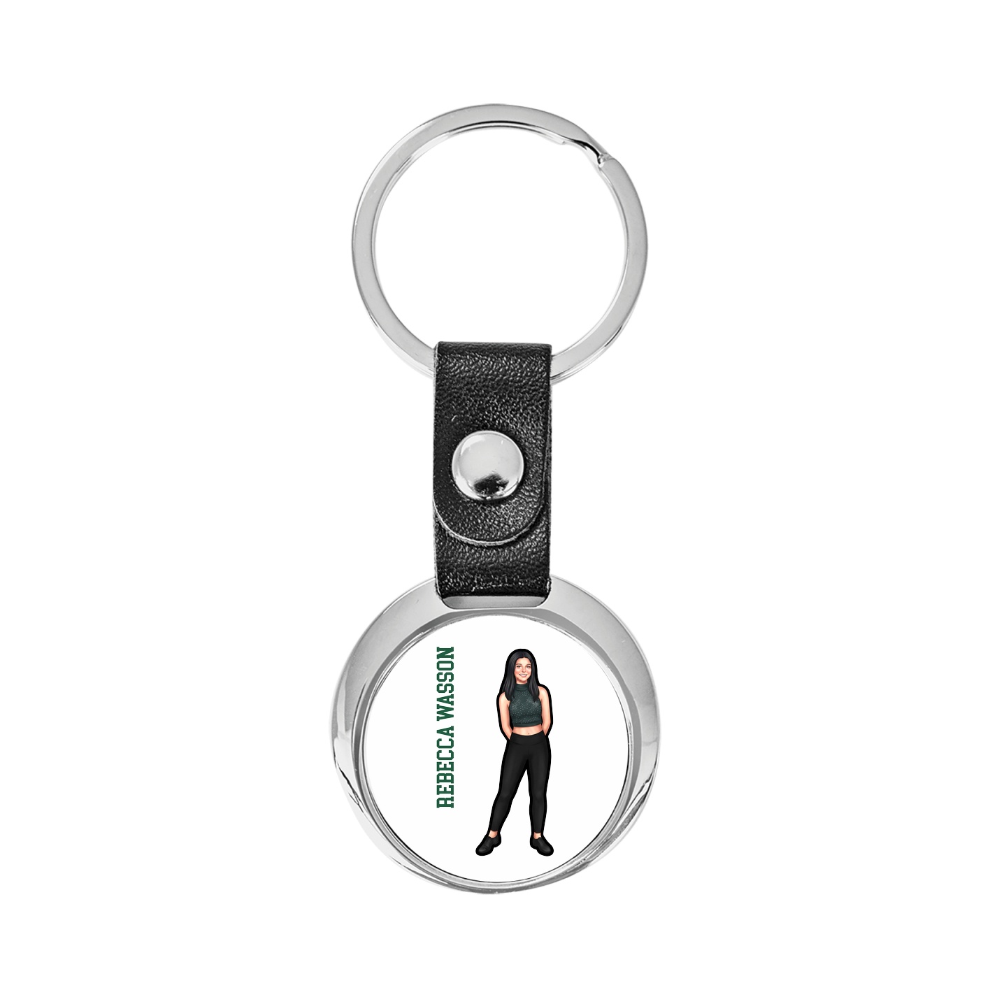 Key Chain — Name Vertical in Classic