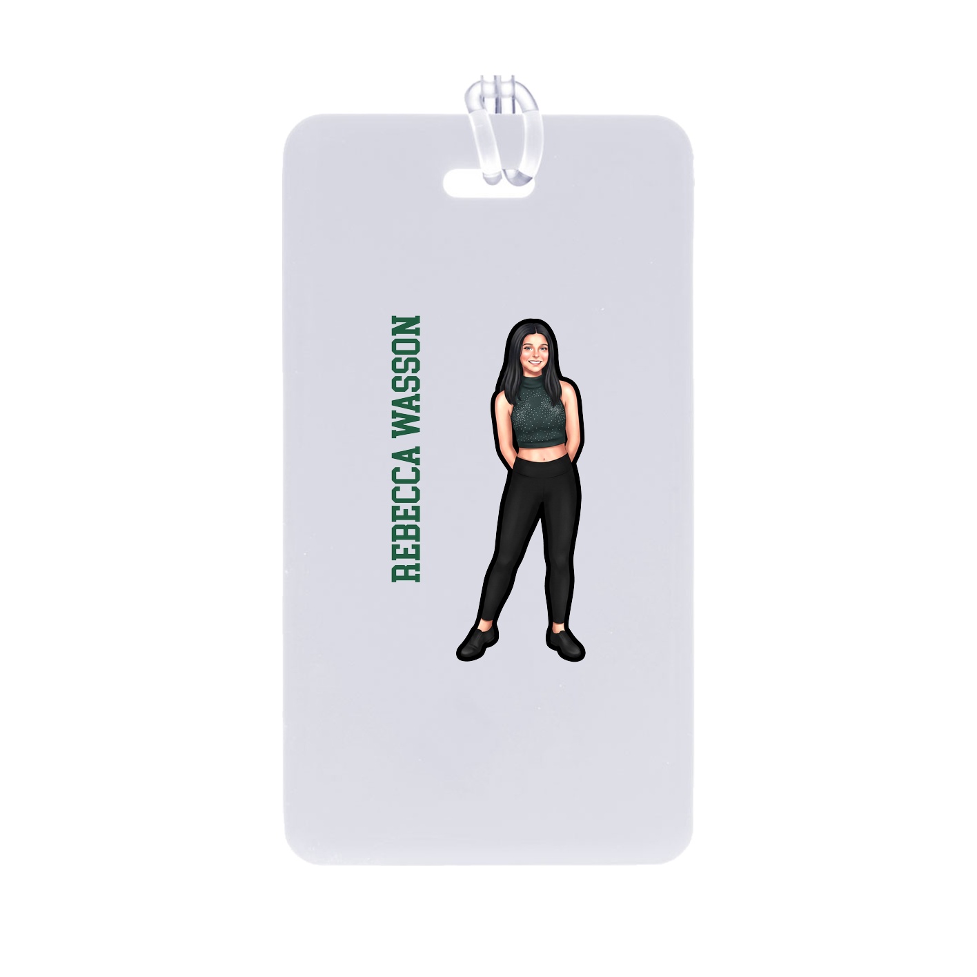 Bag Tag — Name Vertical in Classic