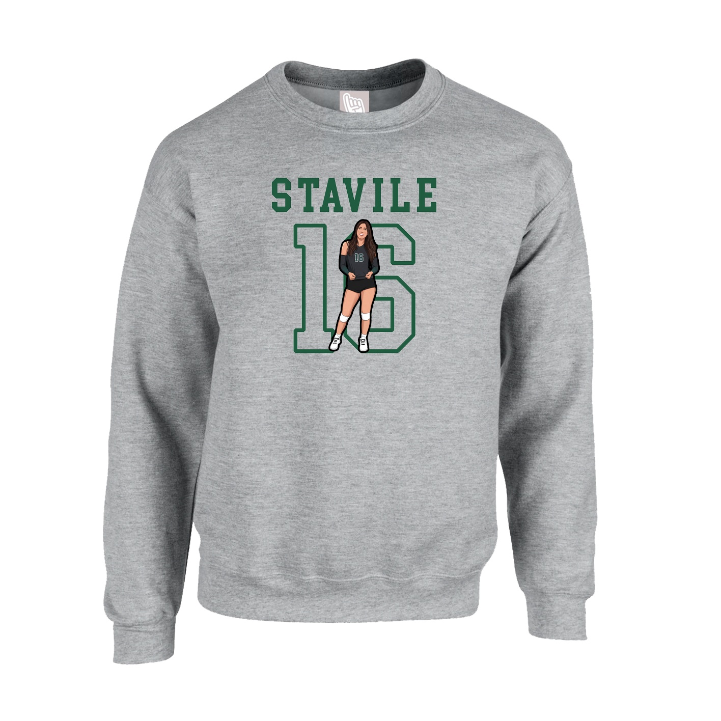 Fleece Crew — Shirsey in Grey