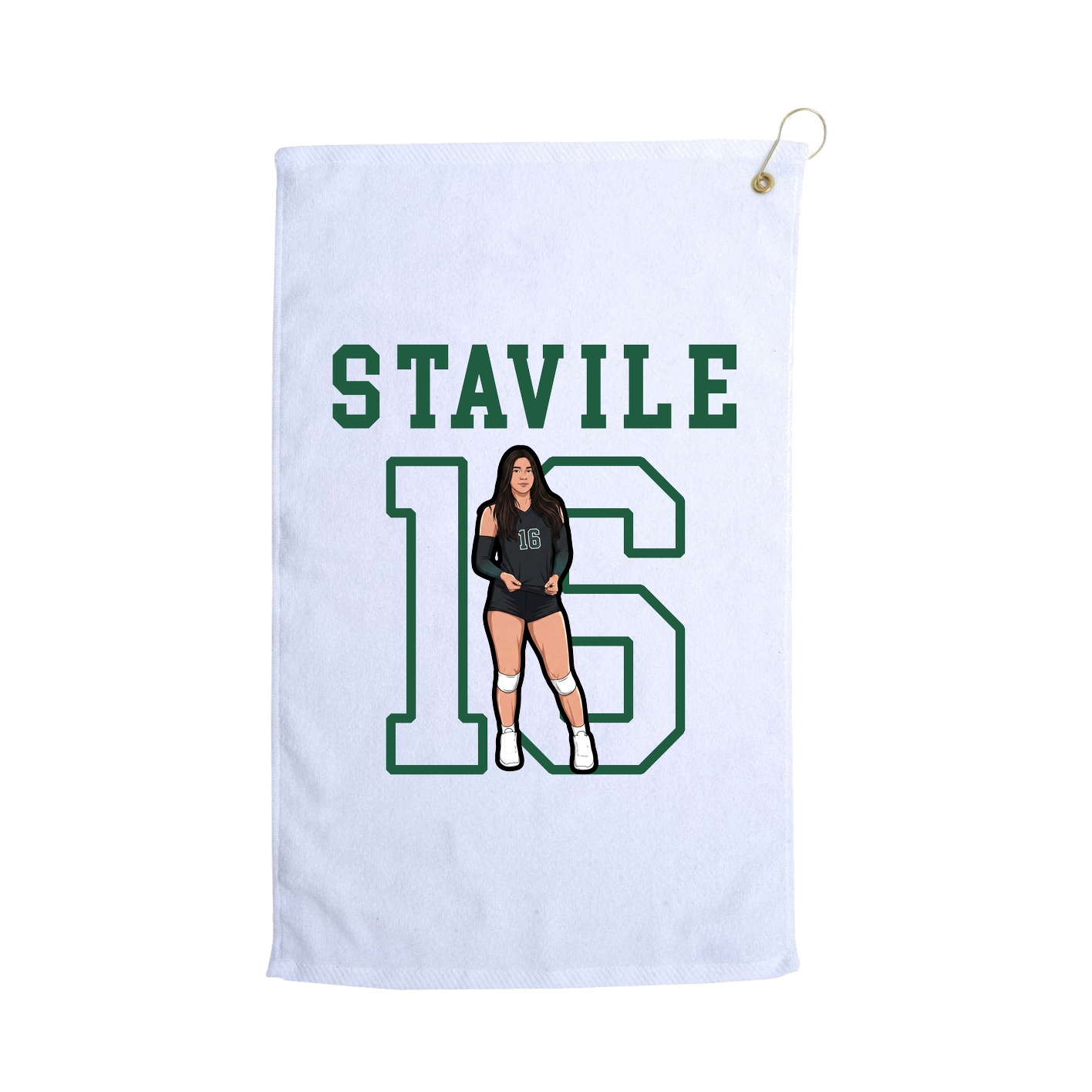 Golf Towel — Shirsey in White
