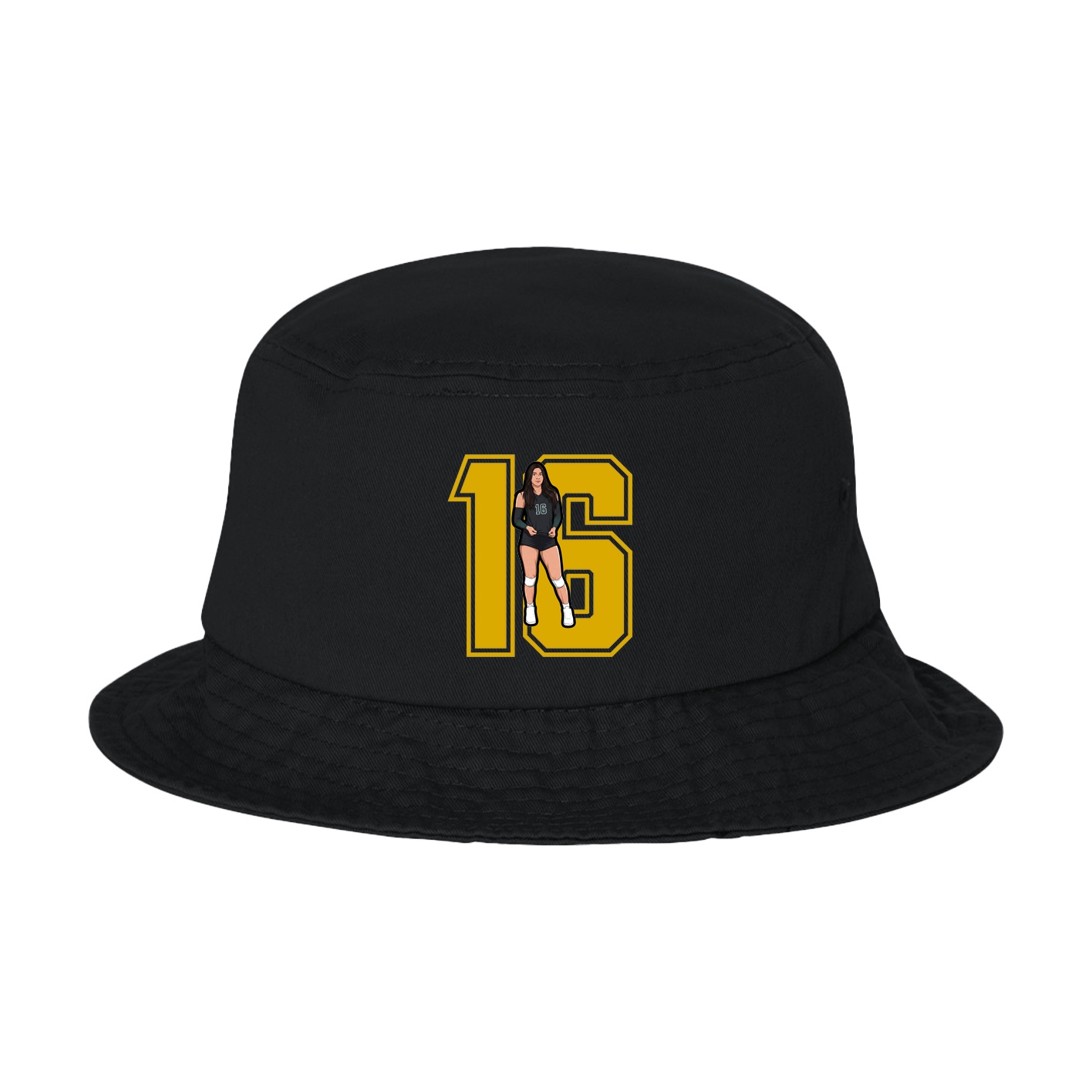 Bucket Cap — Number in Black