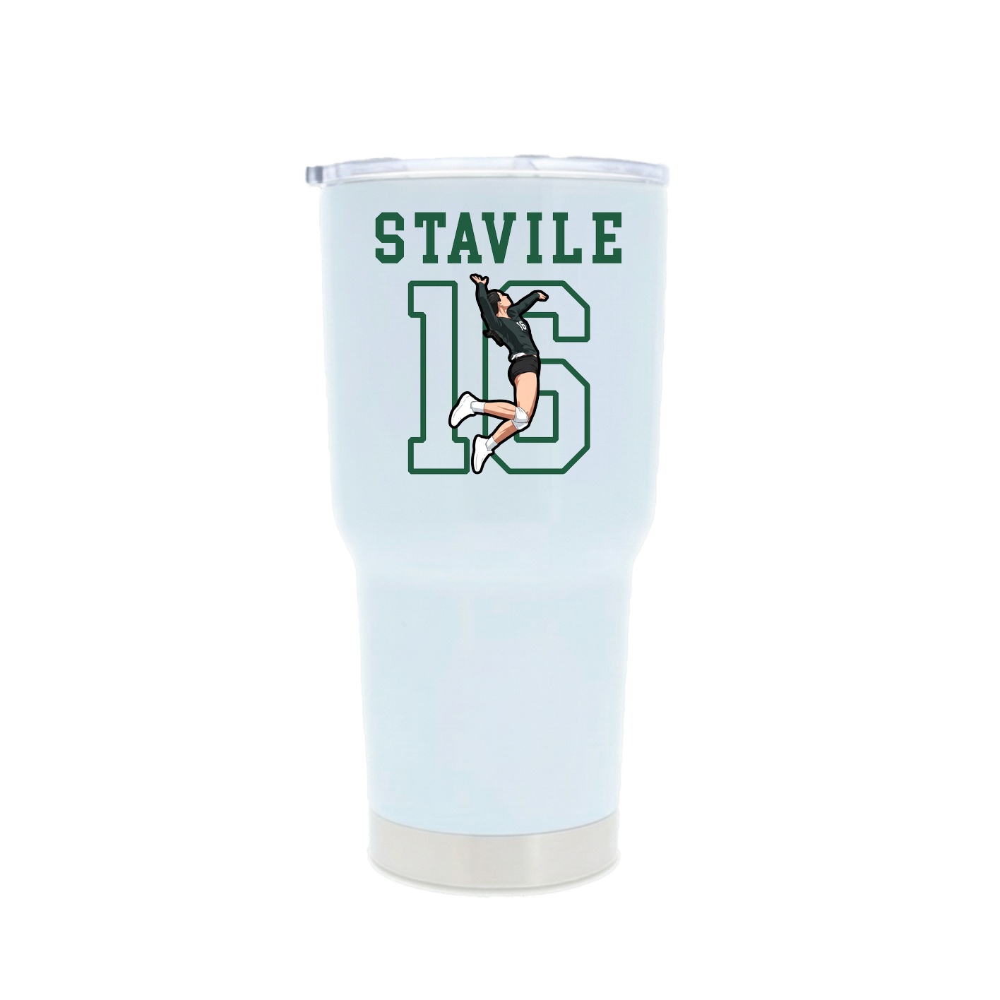 30oz Stainless Steel Tumbler — Shirsey in White