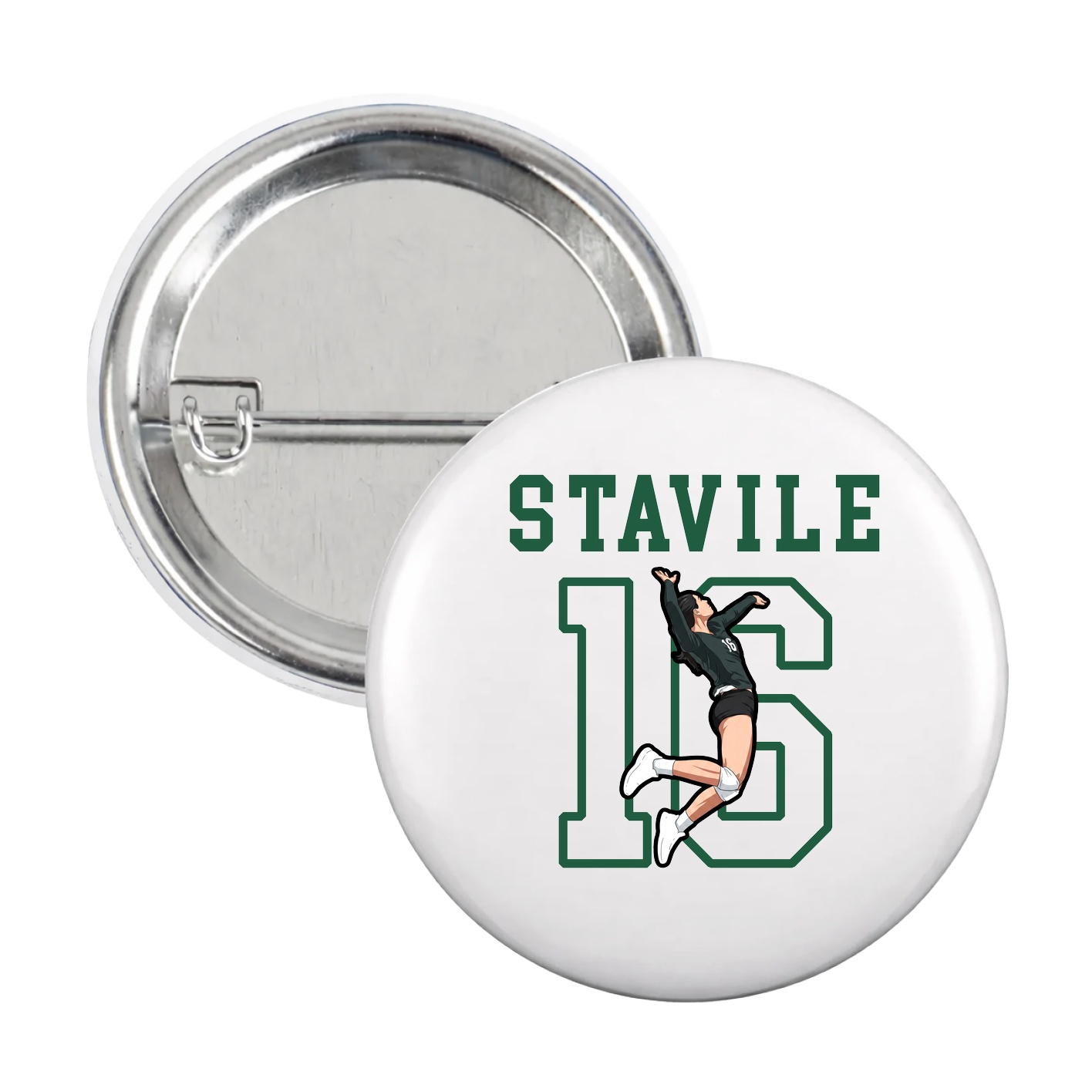 Game Day Button — Shirsey in White