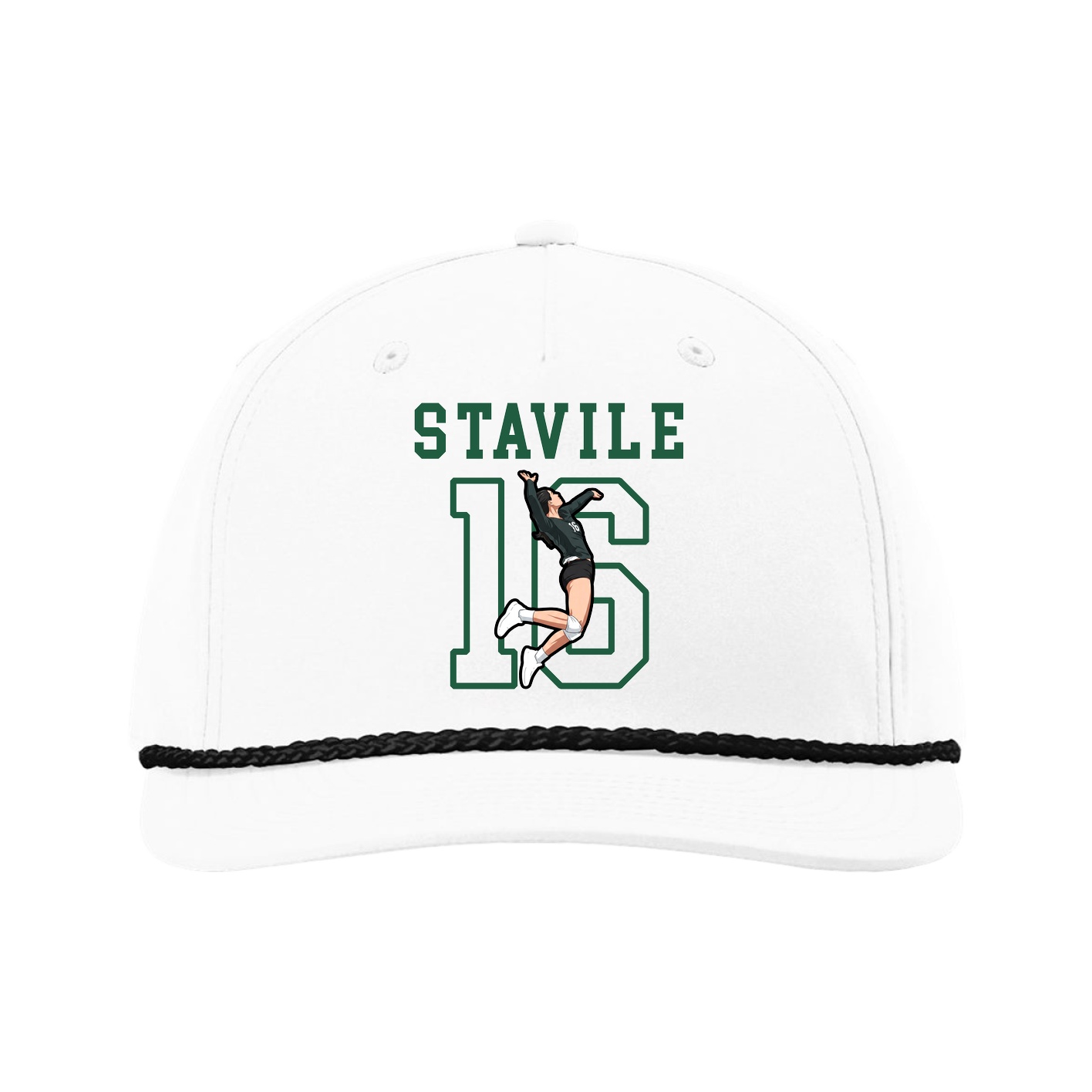 Five-Panel Classic Rope Cap — Shirsey in White