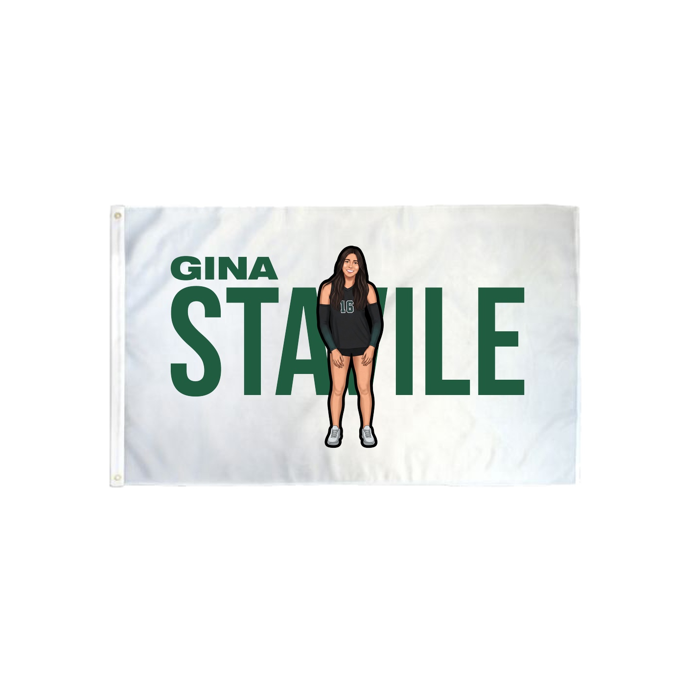 3x5 Flag — Player Name in Classic