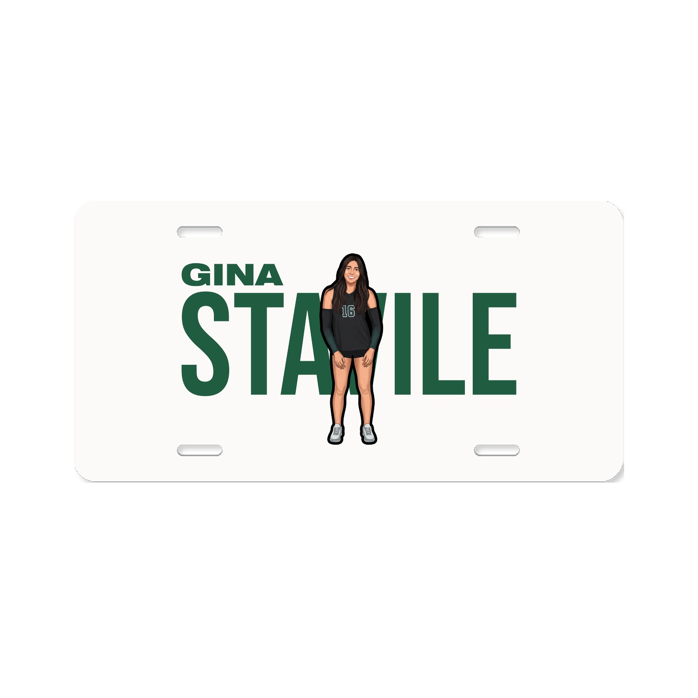 License Plate — Player Name in Classic