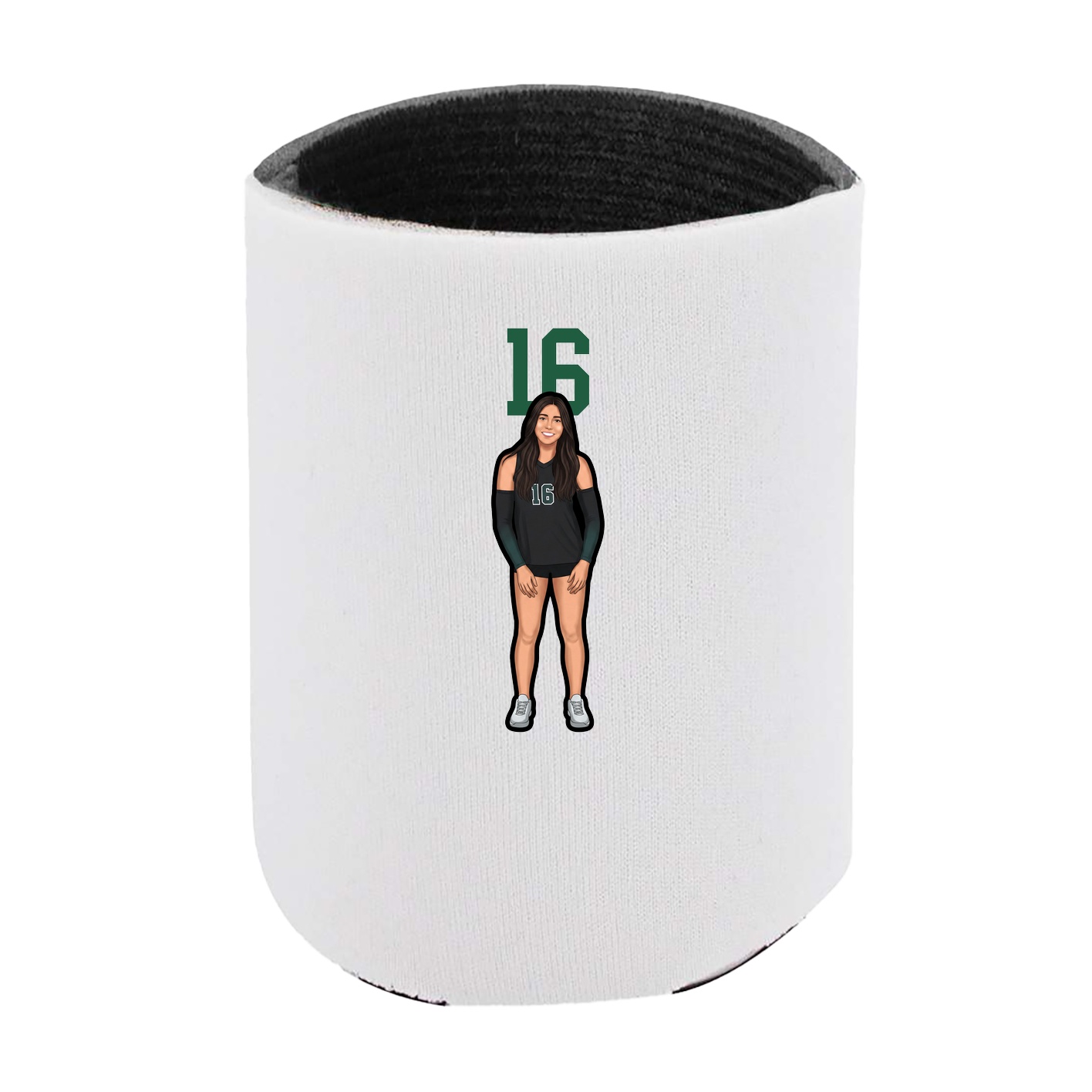 Can Holder — Number Top in White