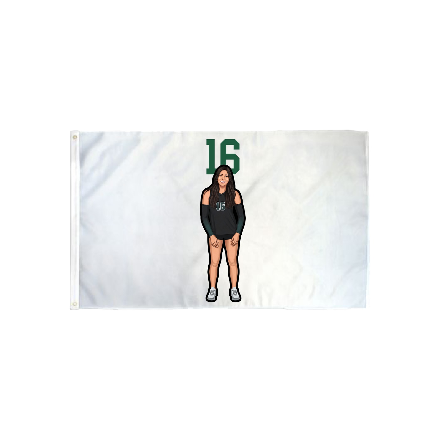 3x5 Flag — Number Top in Classic