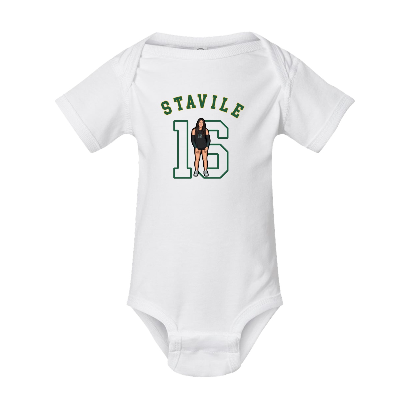 Baby Onesie — Shirsey Arch in White